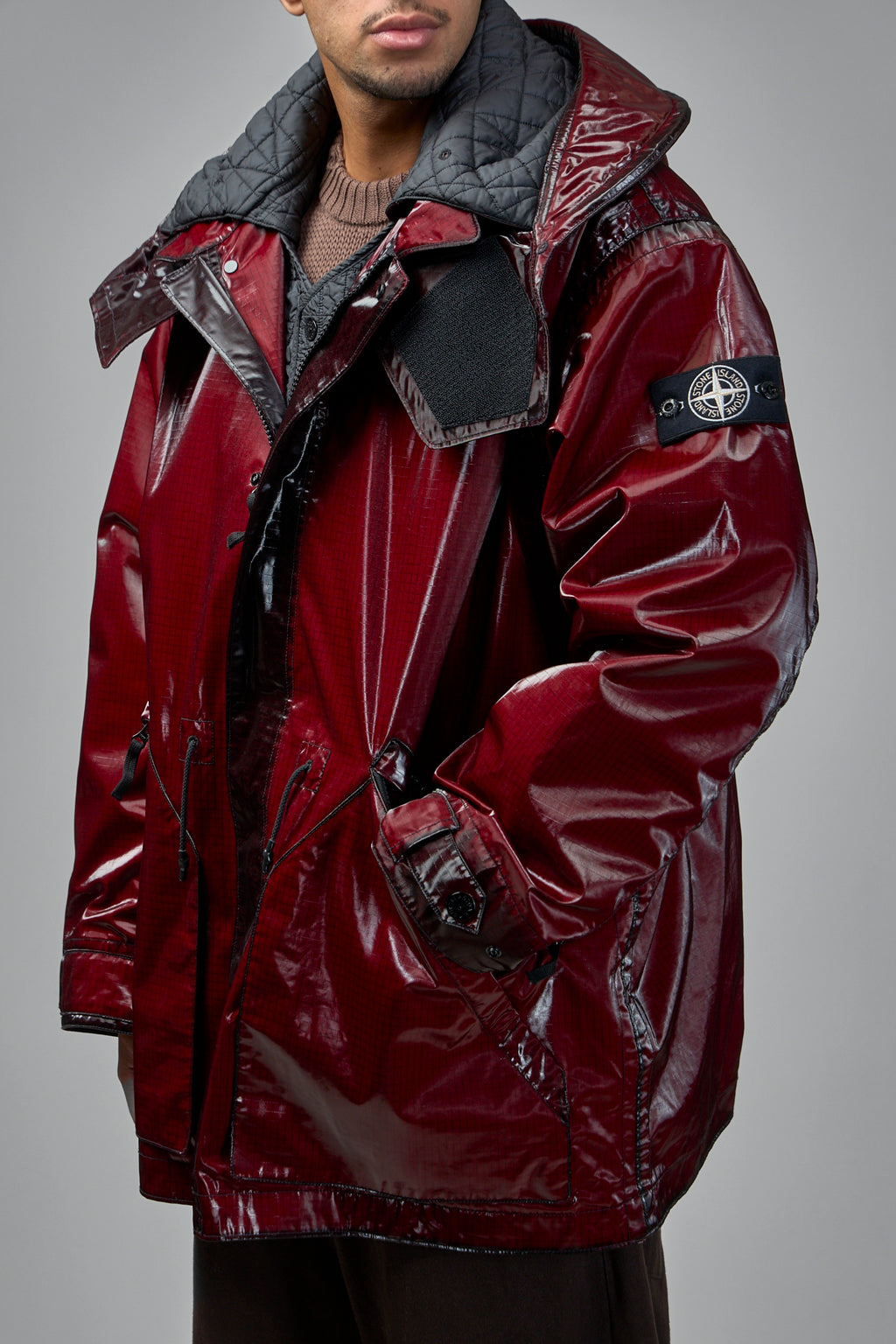 Uneven Ripstop Prismatico Hooded Parka