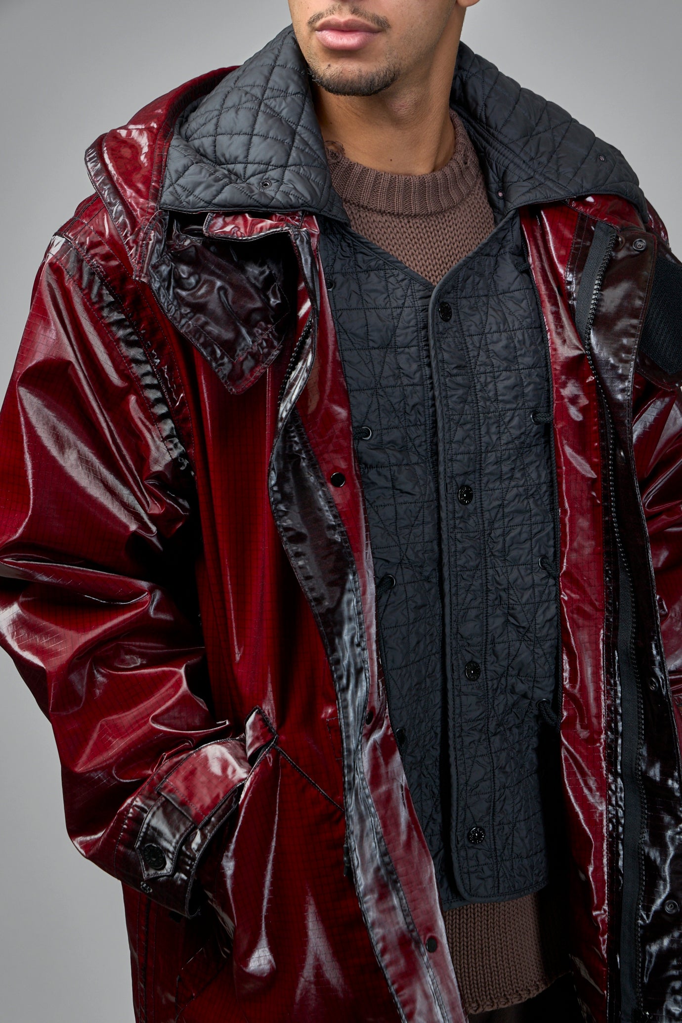 Uneven Ripstop Prismatico Hooded Parka