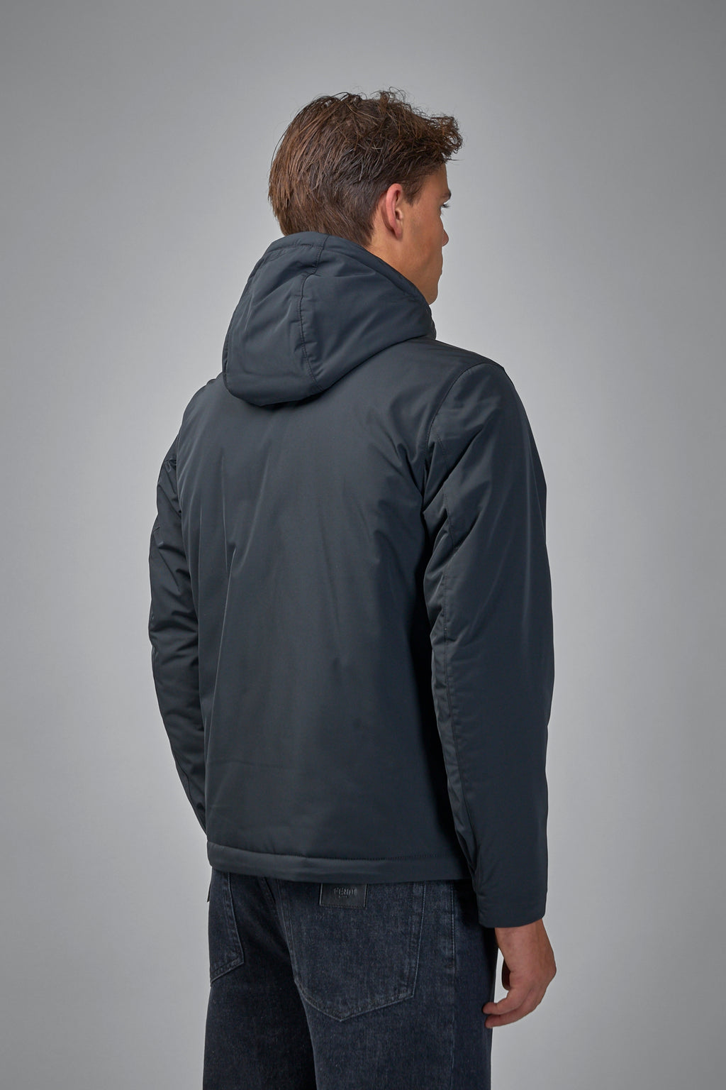 Crickle Reps Hooded Down Jacket