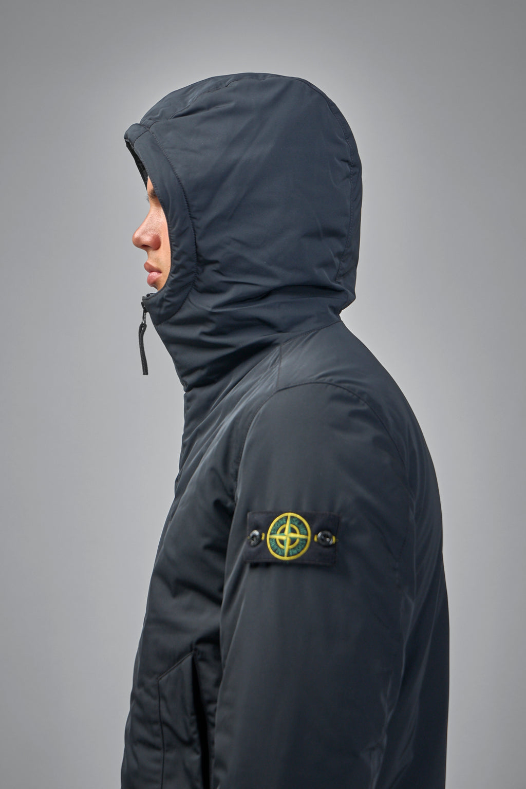 Crickle Reps Hooded Down Jacket