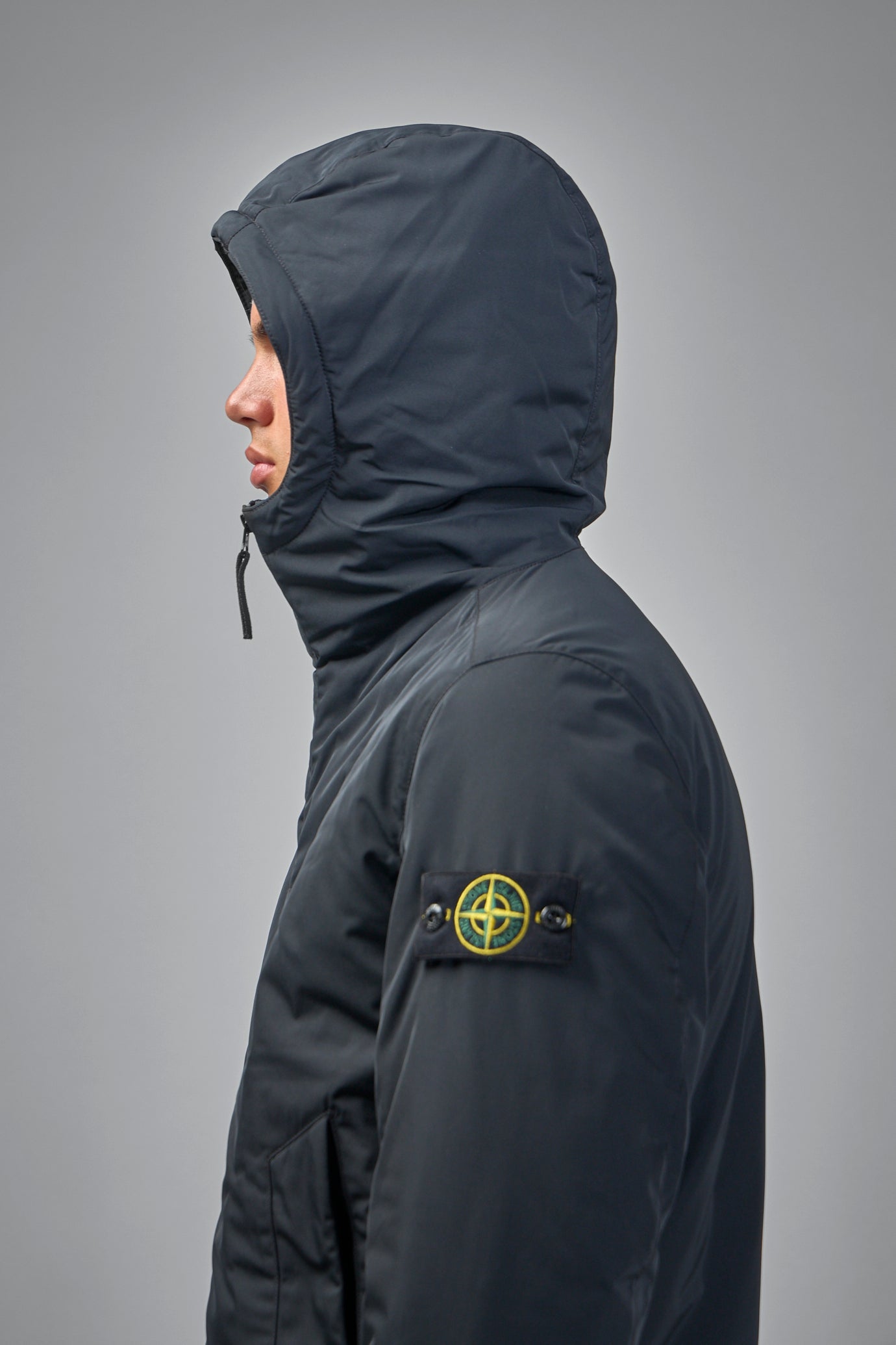 Crickle Reps Hooded Down Jacket