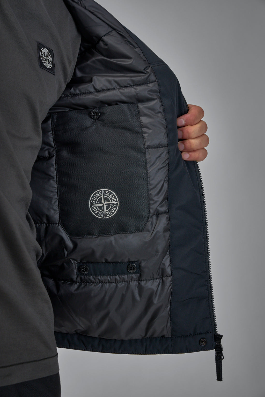 Crickle Reps Hooded Down Jacket