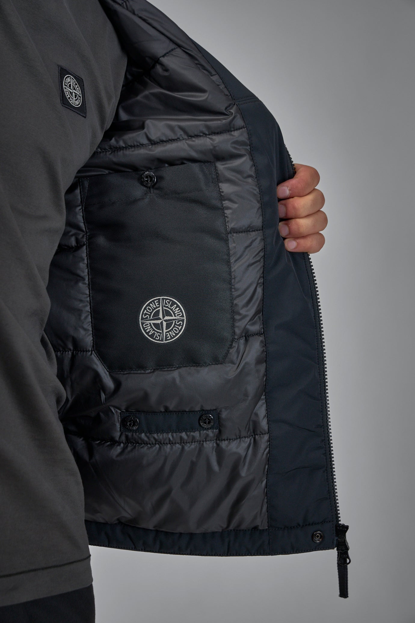 Crickle Reps Hooded Down Jacket