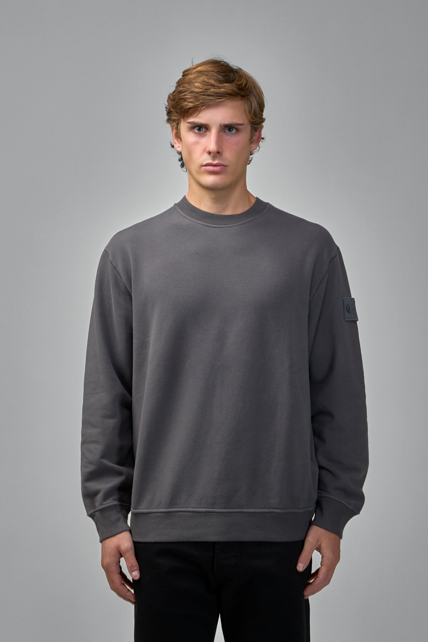 Stretch Cotton Fleece Sweatshirt