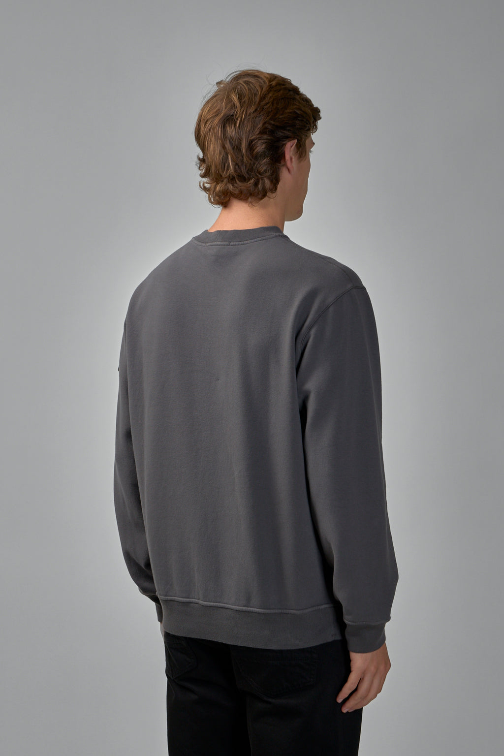 Stretch Cotton Fleece Sweatshirt