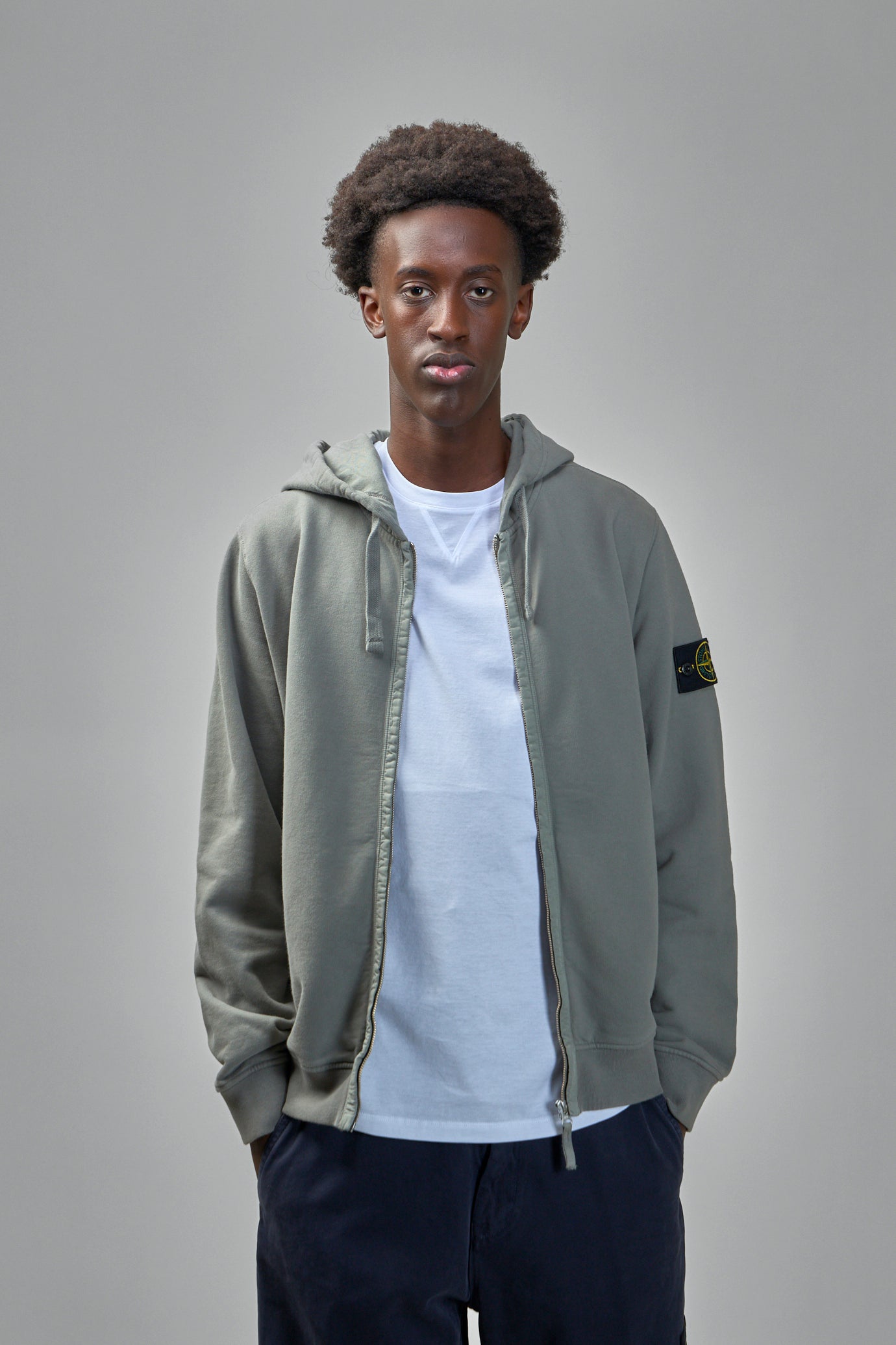 Regular Fit Hooded Zip-Up Sweatshirt