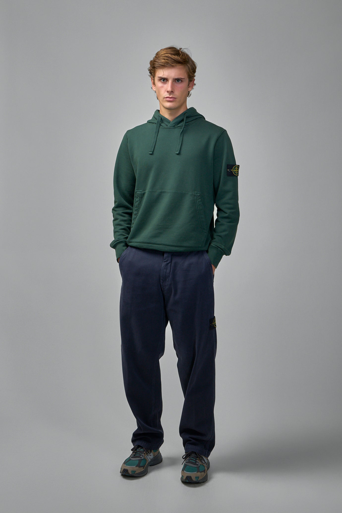 Regular Fit Hooded Sweatshirt with Pouch Pocket