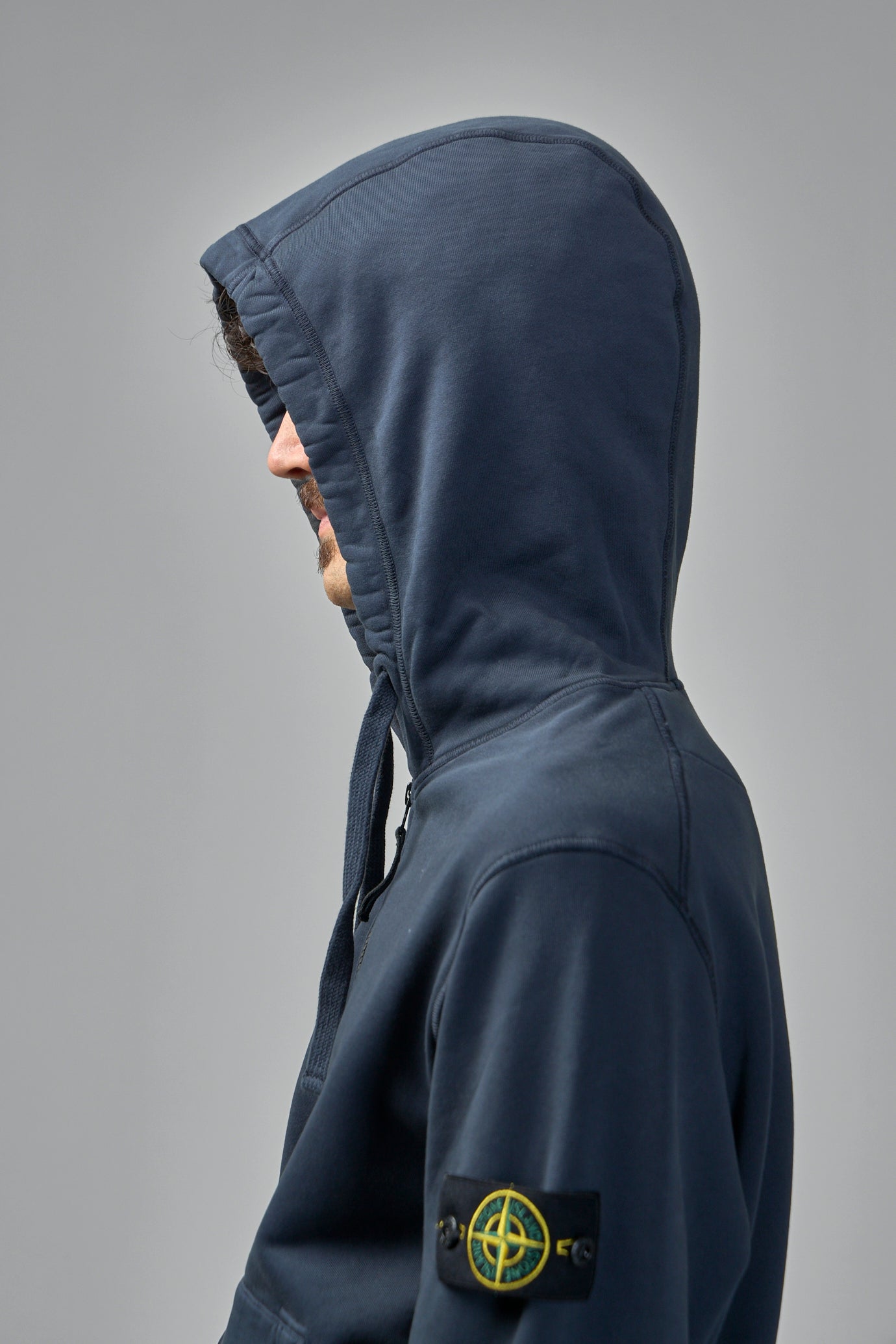 Hooded Zipper-Up Sweatshirt