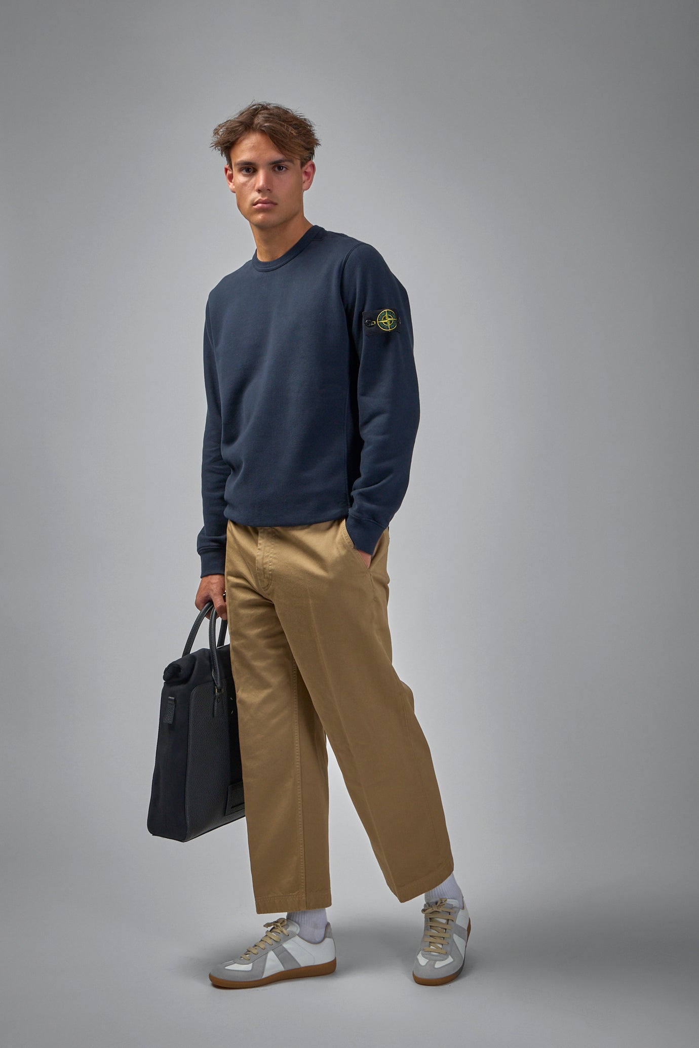 Compass Badge Cotton Sweatshirt