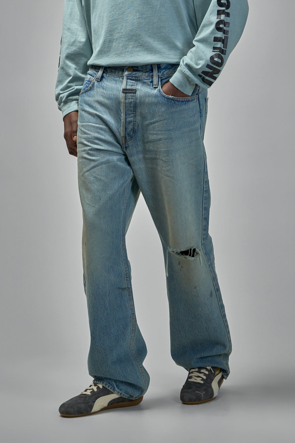 Straight 5 Pocket Jean