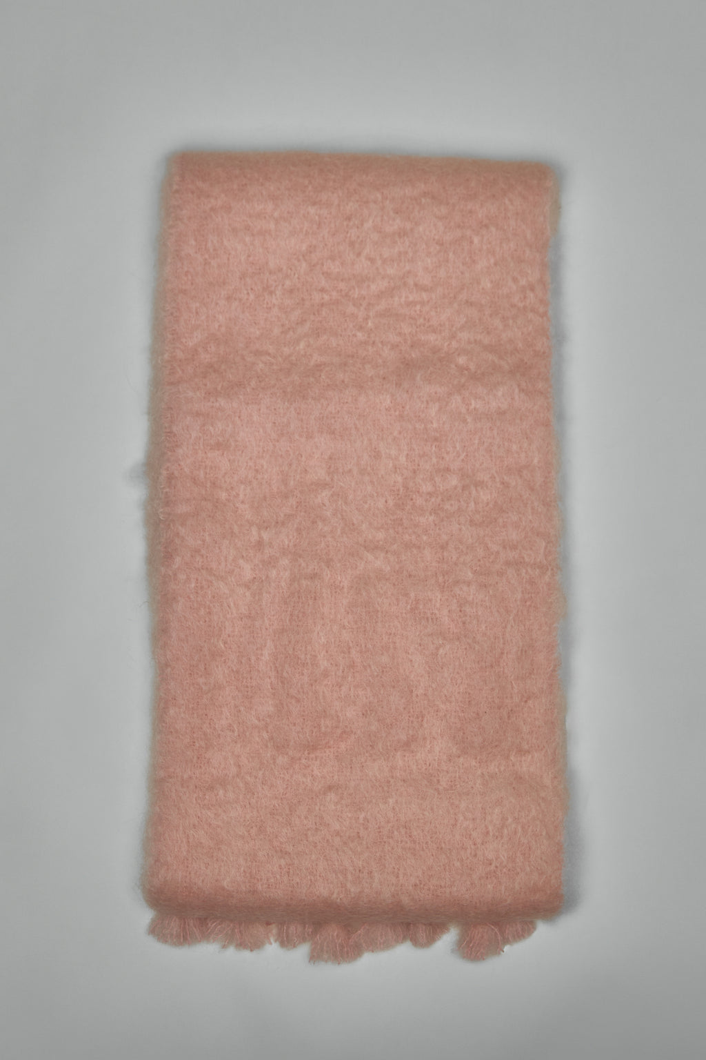 Logo Patch Fringe-Detailed Scarf