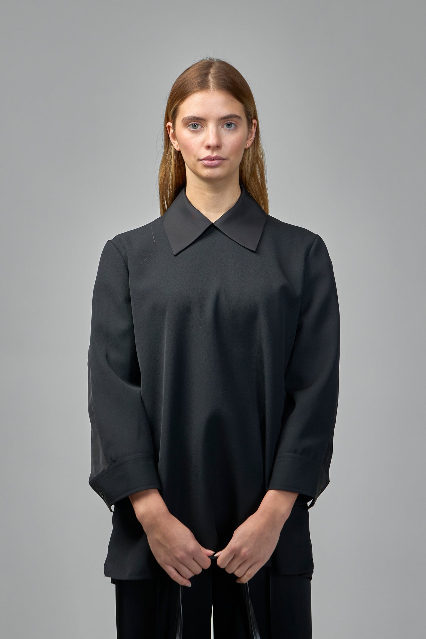 Wool Top With Collar