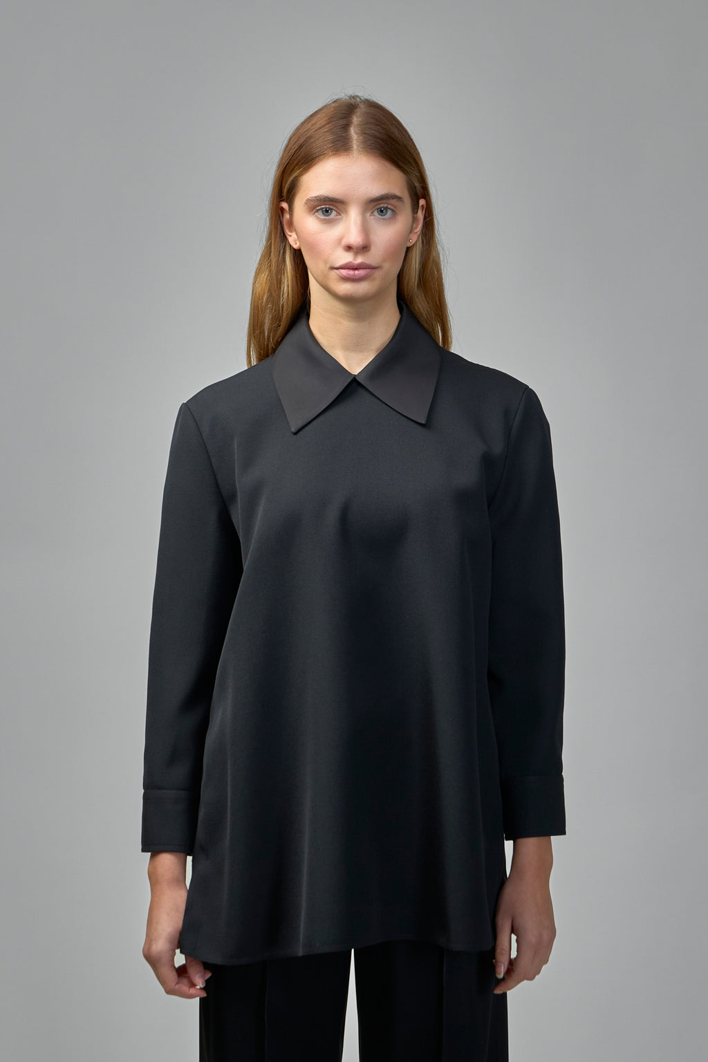 Wool Top With Collar