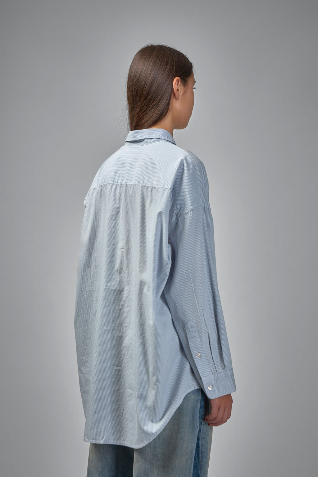 Drop Neck Oxford Shirt