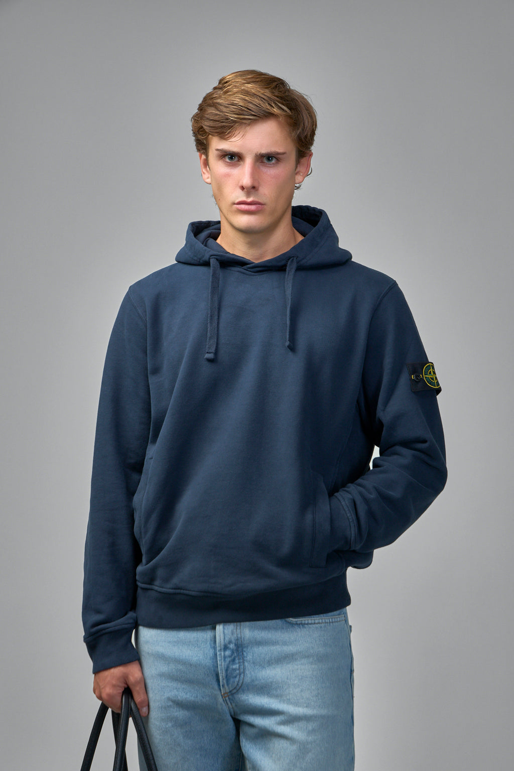 Regular Fit Hooded Sweatshirt with Pouch Pocket