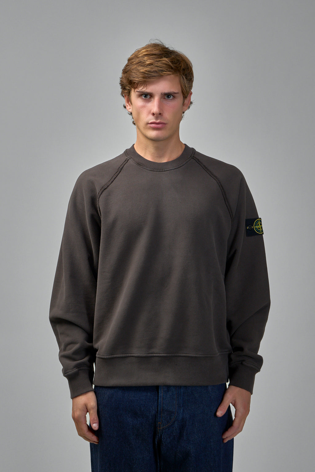 Oversized Crewneck Sweatshirt with Raglan Sleeves