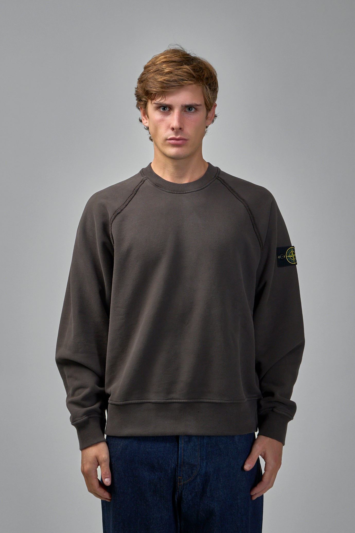 Oversized Crewneck Sweatshirt with Raglan Sleeves