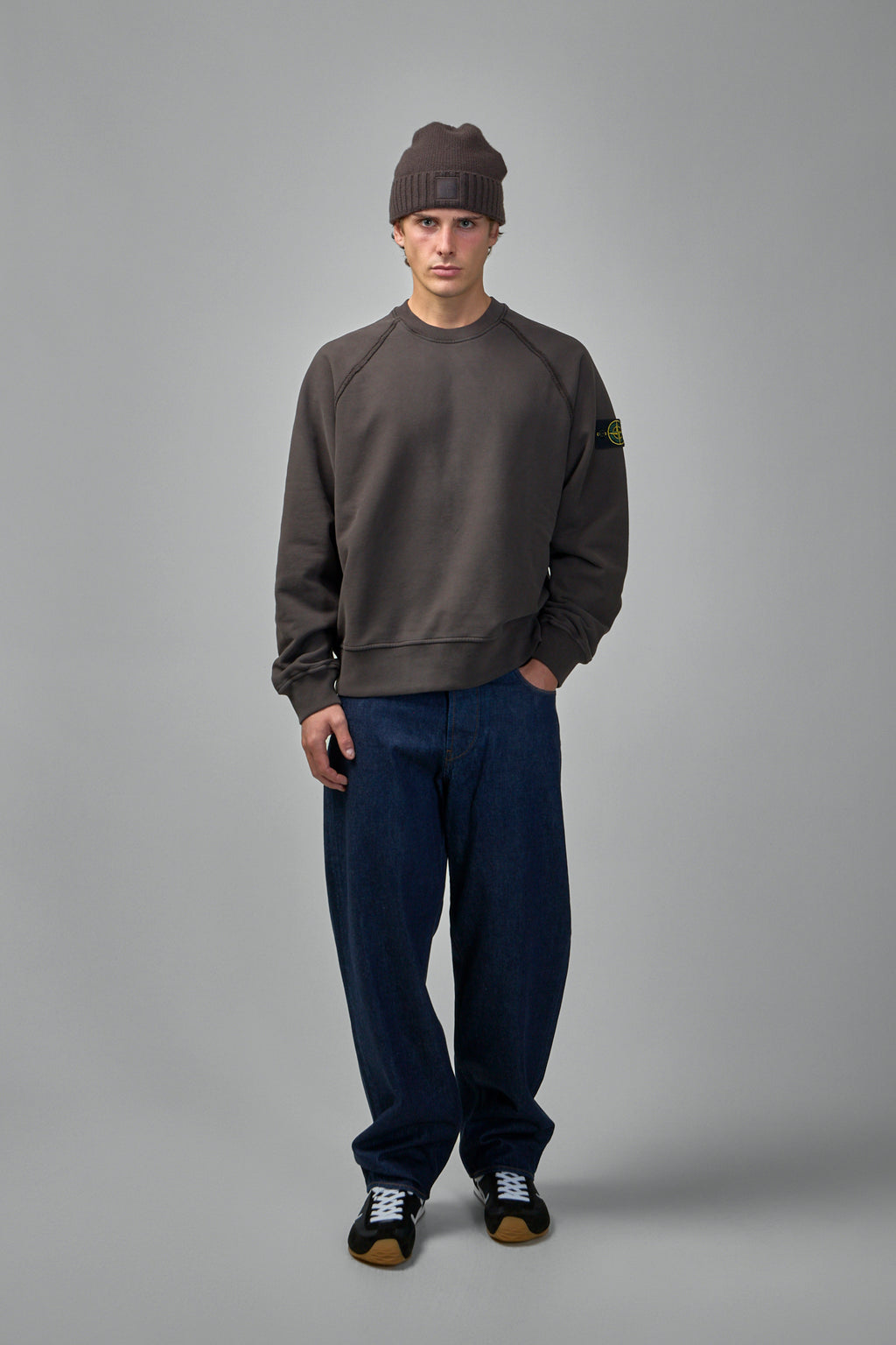 Oversized Crewneck Sweatshirt with Raglan Sleeves