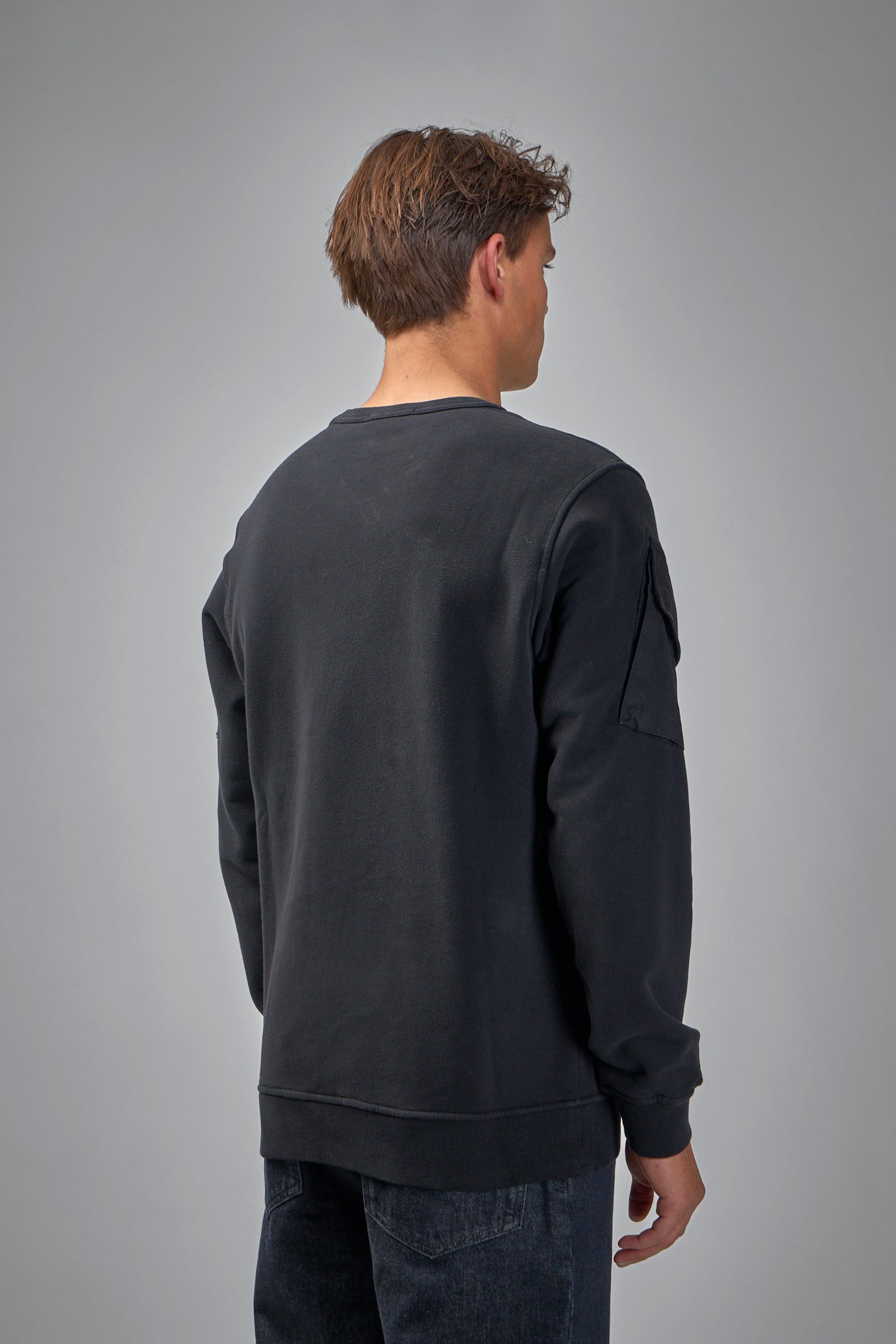 Crewneck Sweater with Pockets