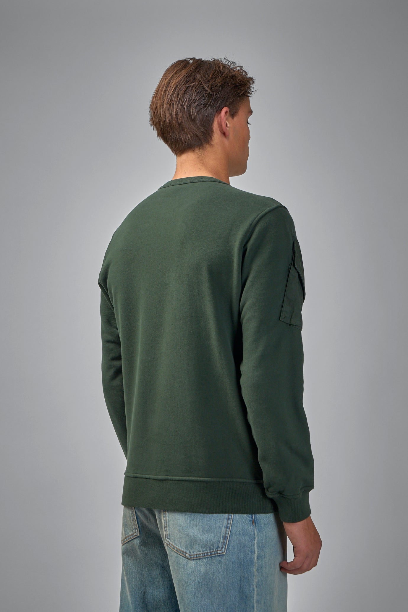 Crewneck Sweater with Pockets