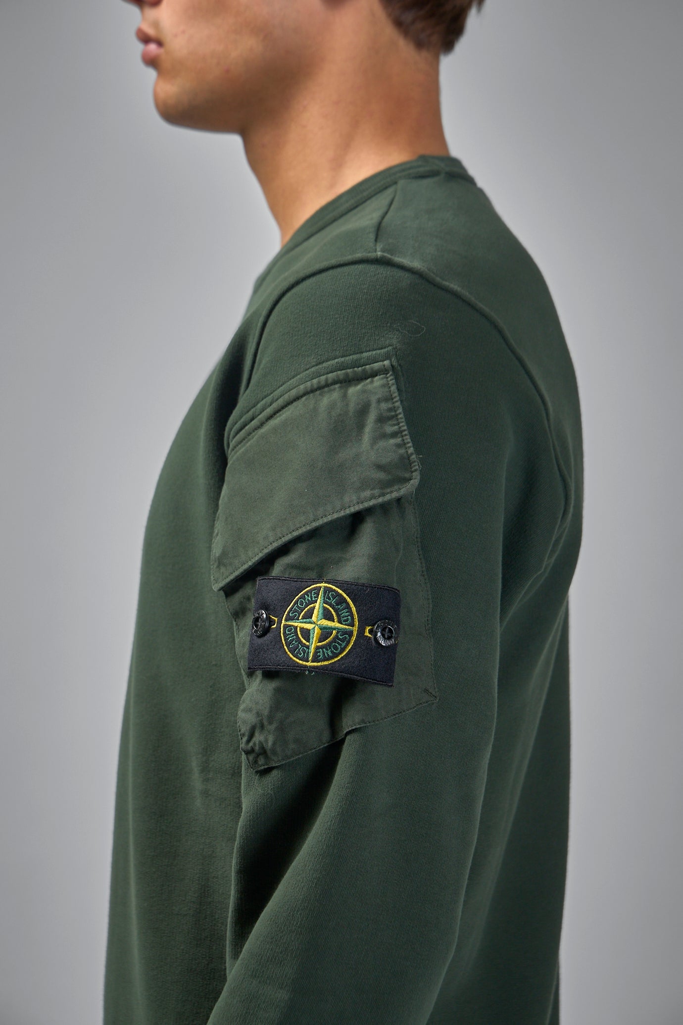 Crewneck Sweater with Pockets