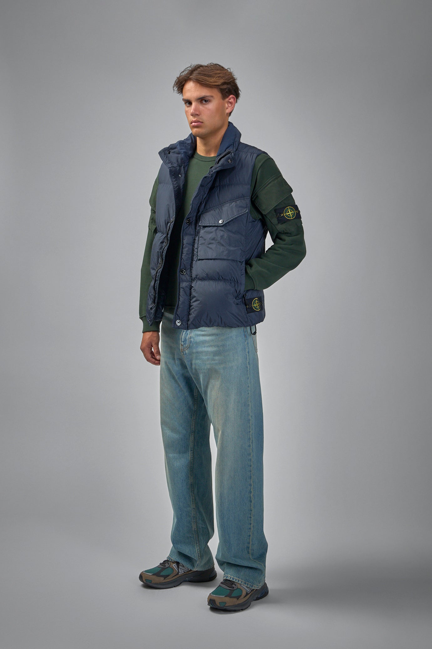 Crewneck Sweater with Pockets