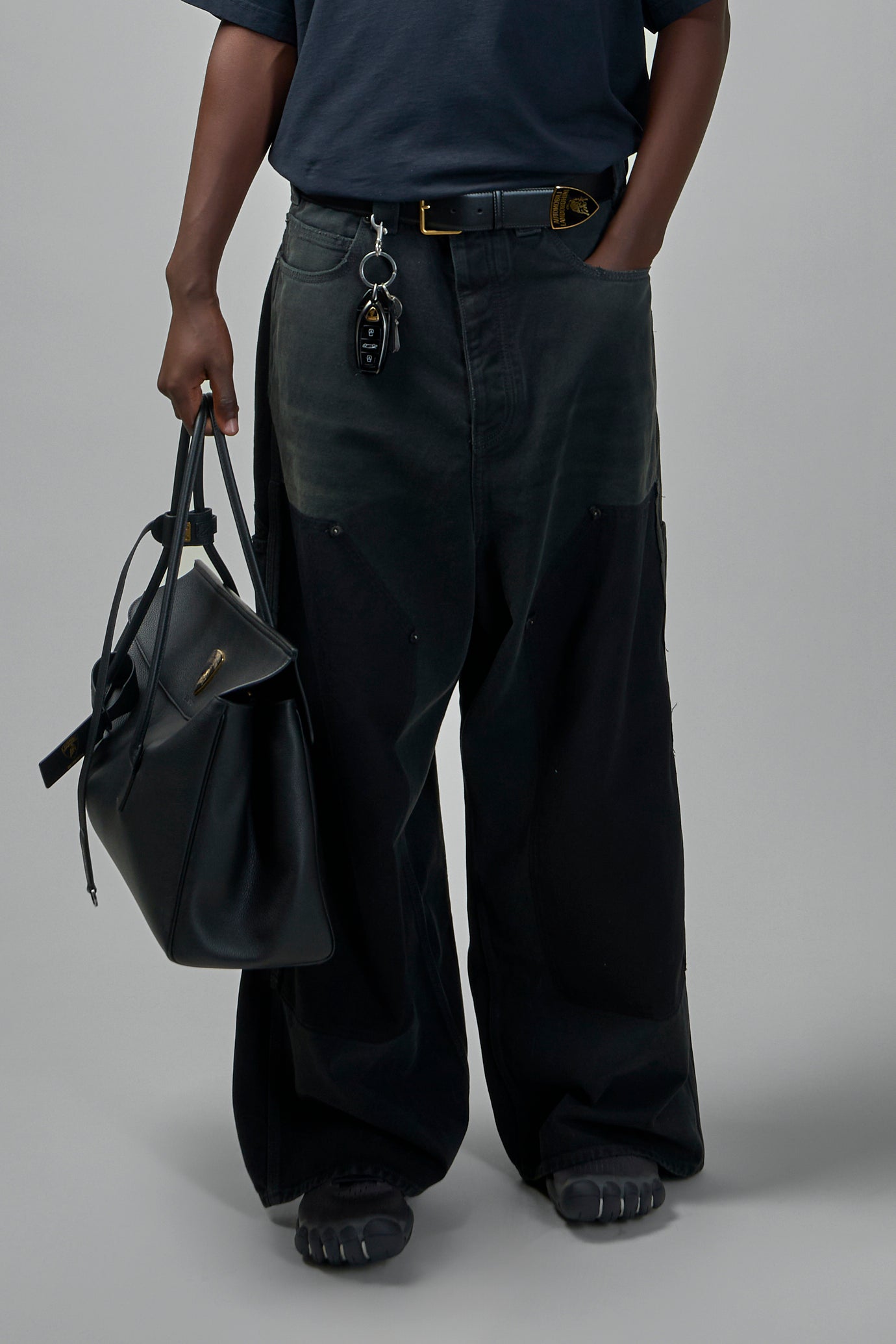 Ripped Off Baggy Pants