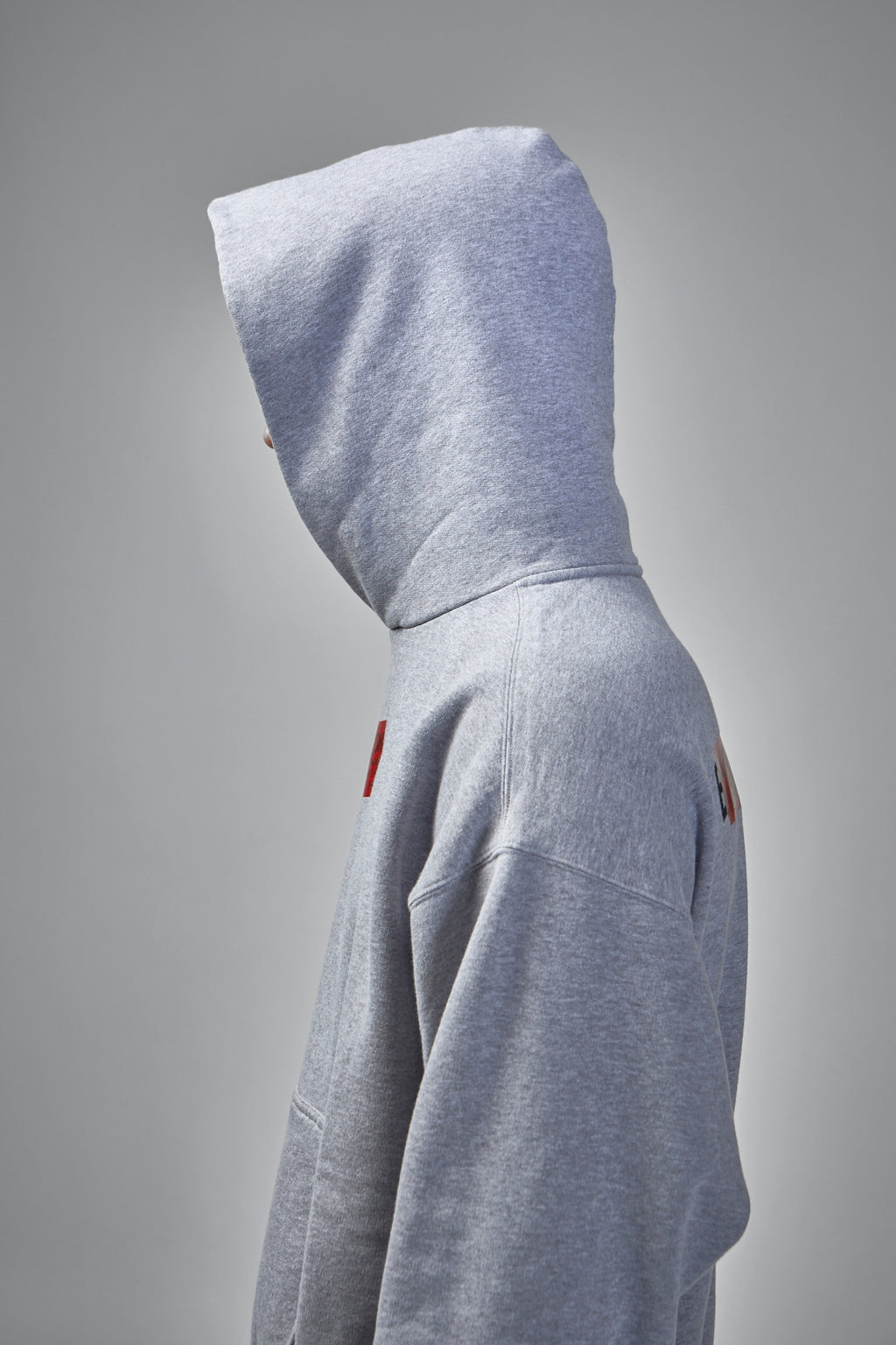 Tape Type Ripped Pocket Hoodie