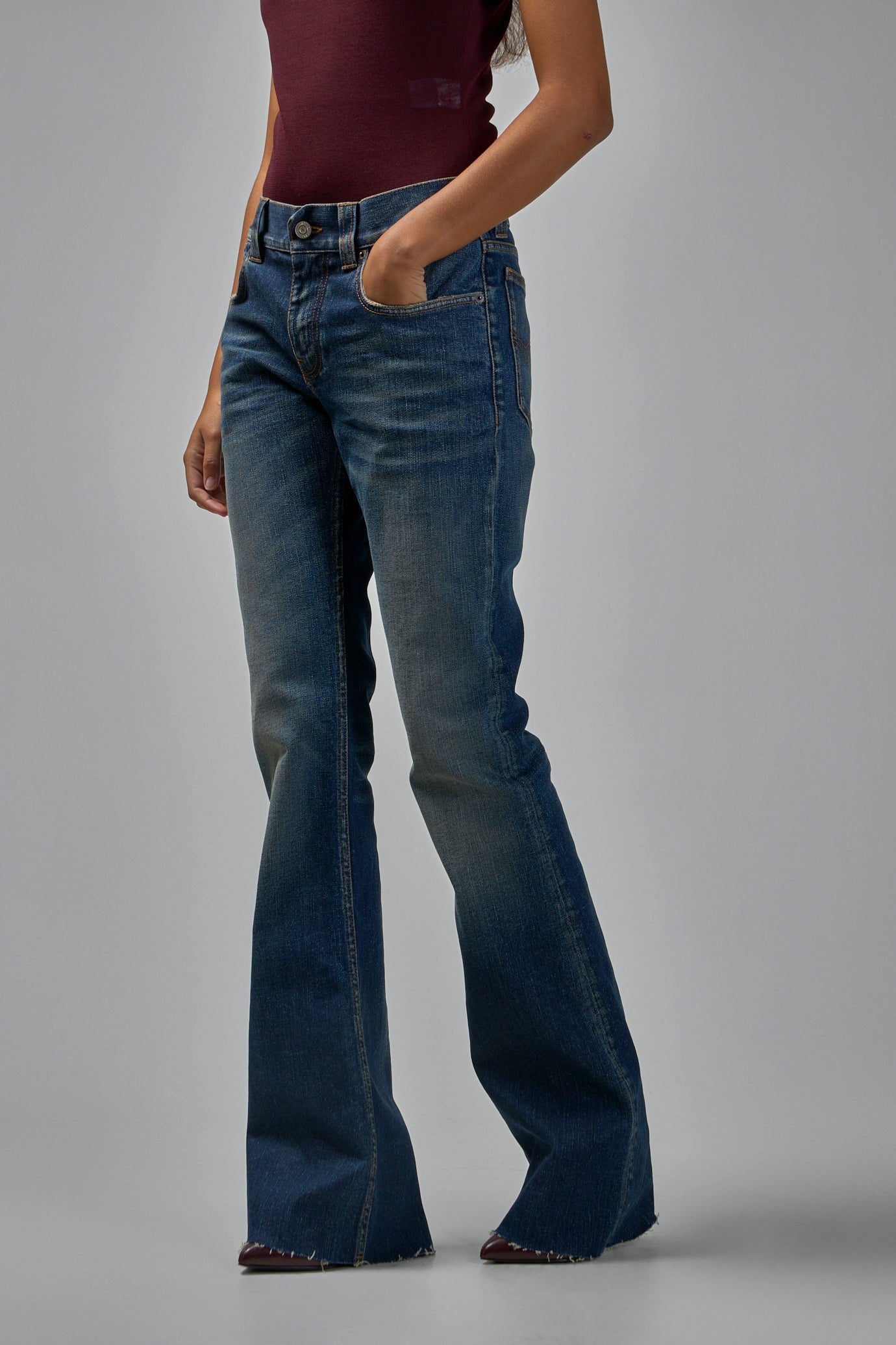 Slim Fit Bootcut Pants