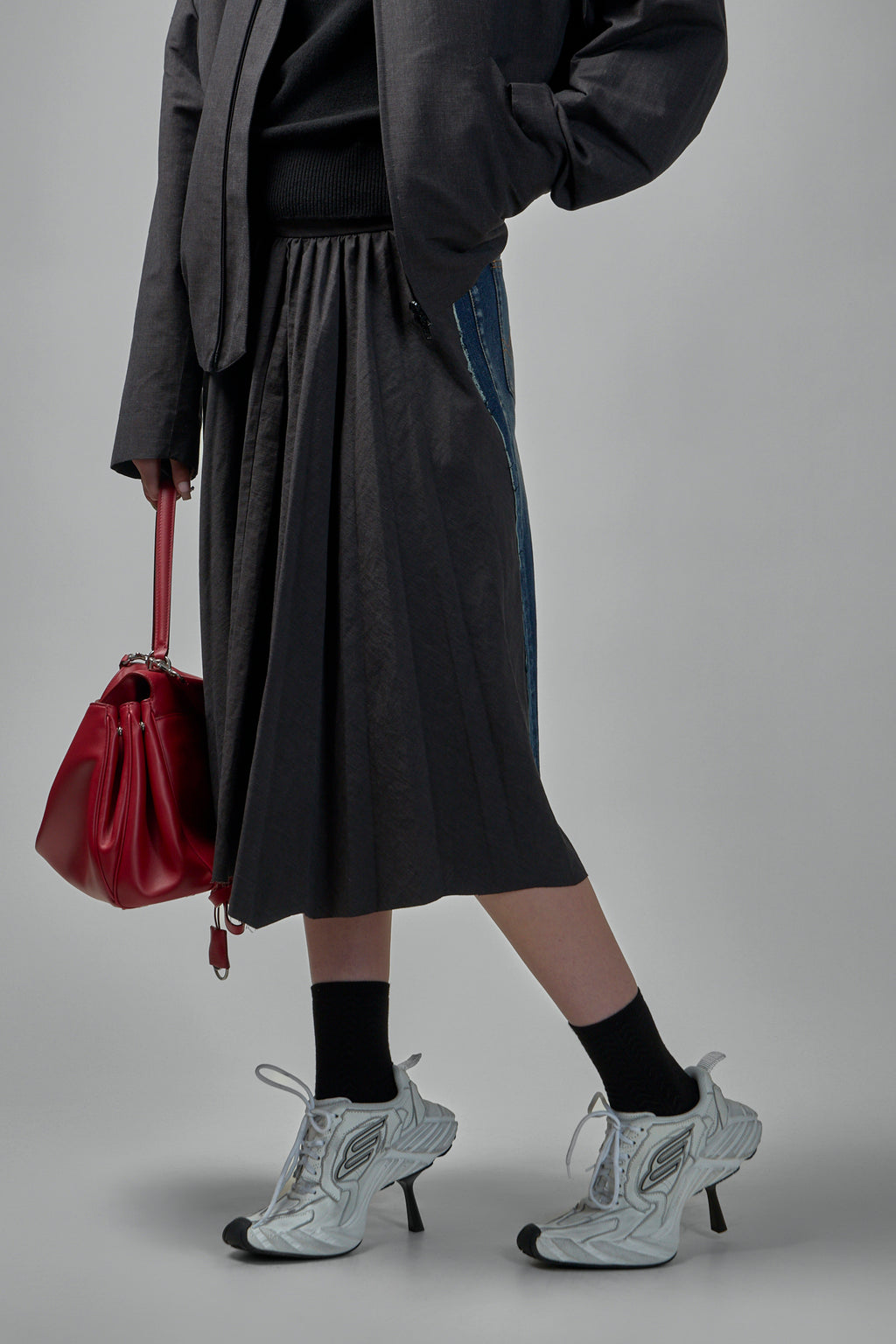 Hybrid Pleated Skirt