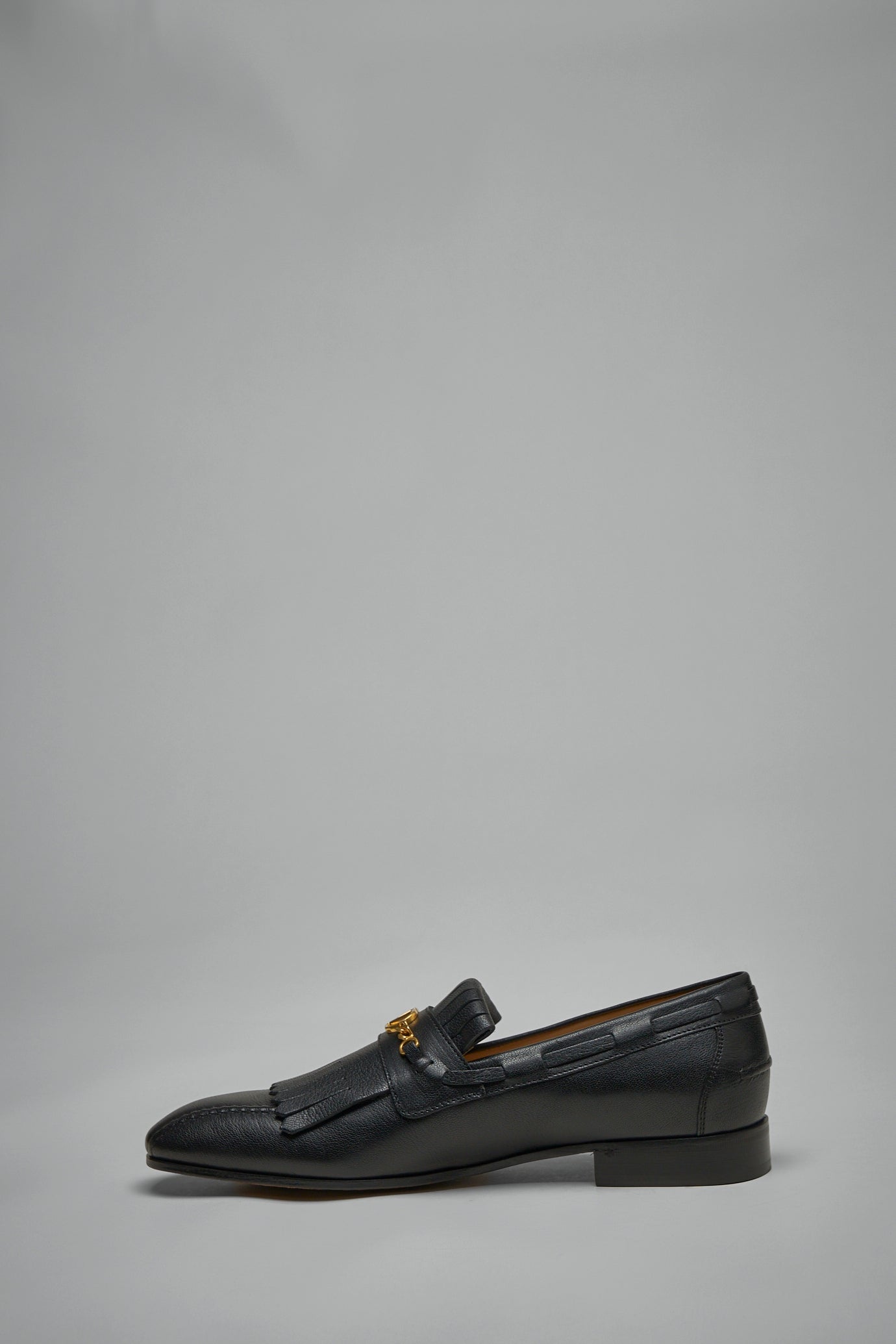 VLogo Signature Kidskin Loafer with Fringes