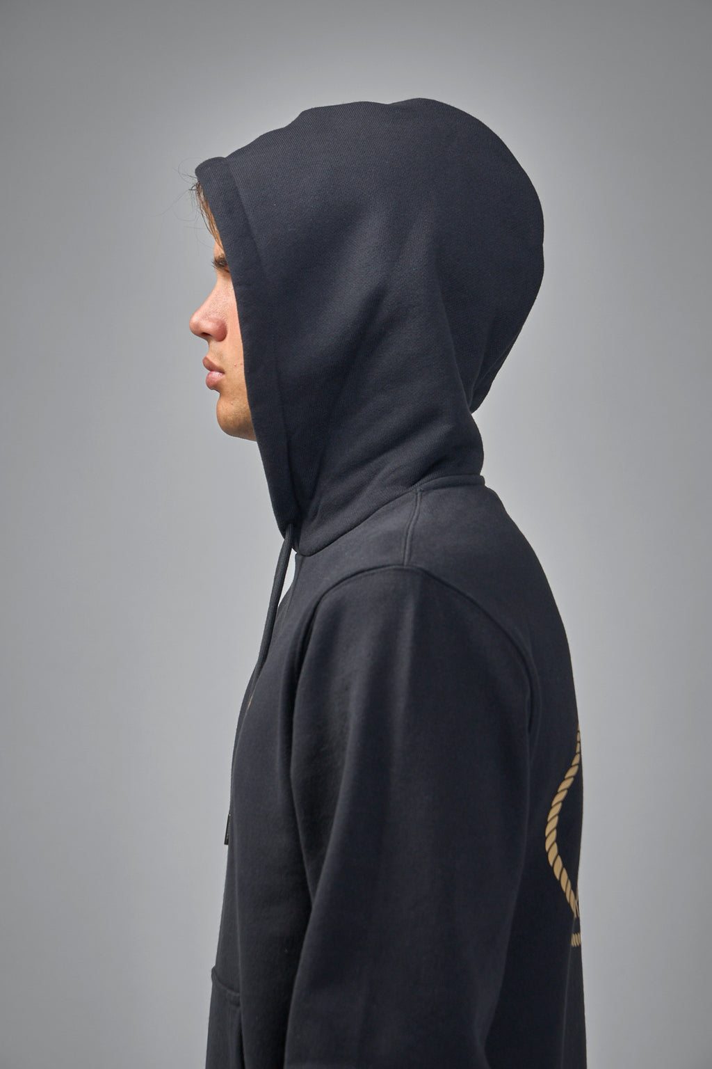 Knight Stamp Cotton Hoodie