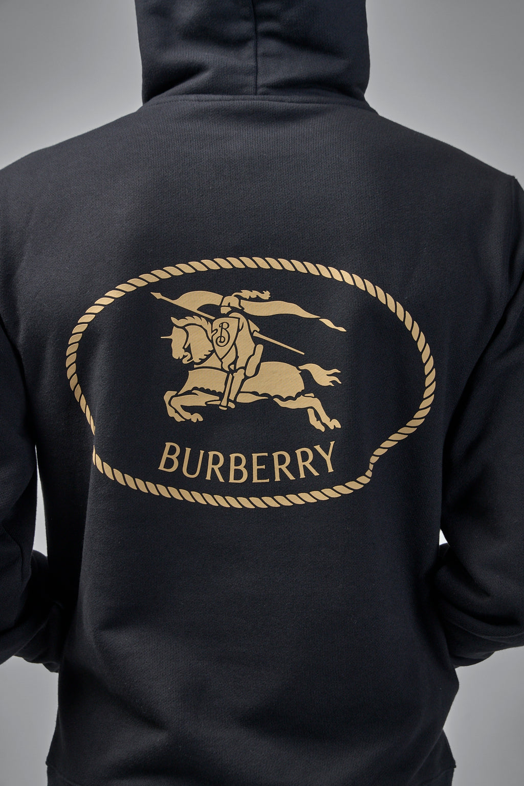 Knight Stamp Cotton Hoodie