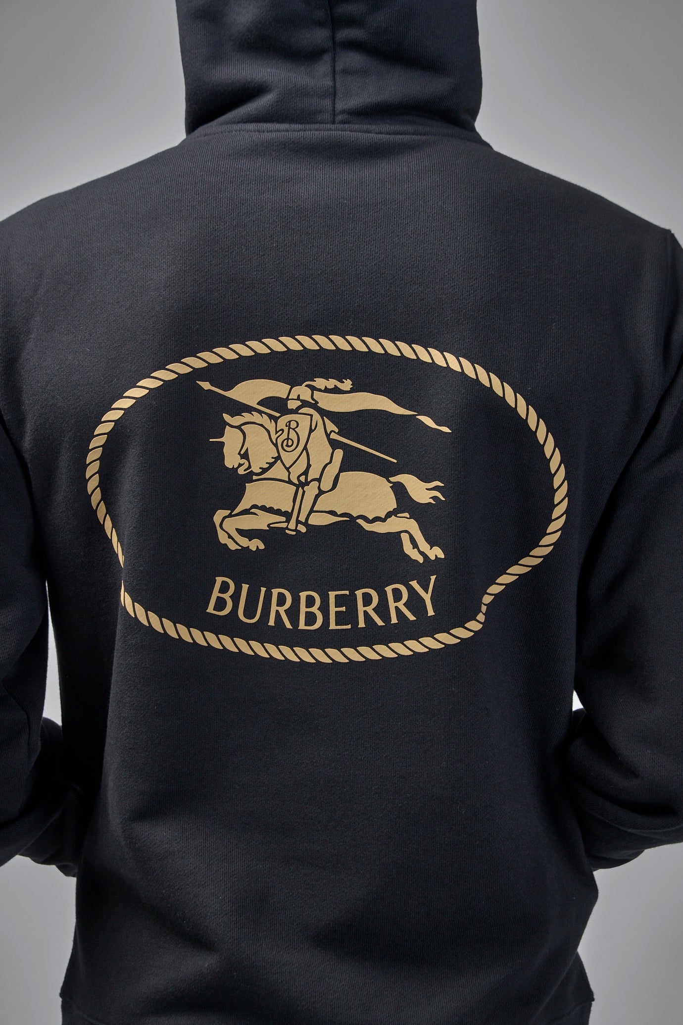 Knight Stamp Cotton Hoodie