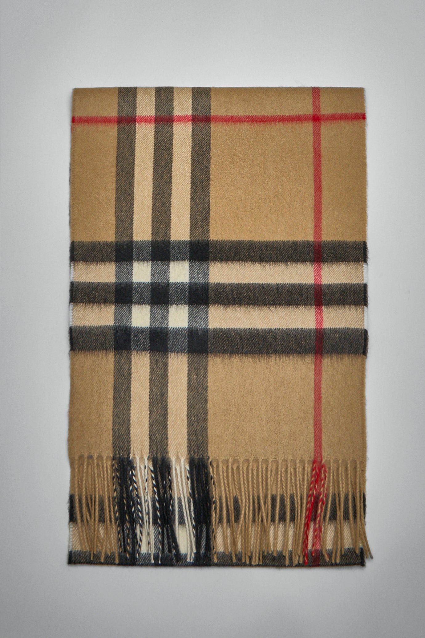 Check Cashmere Scarf