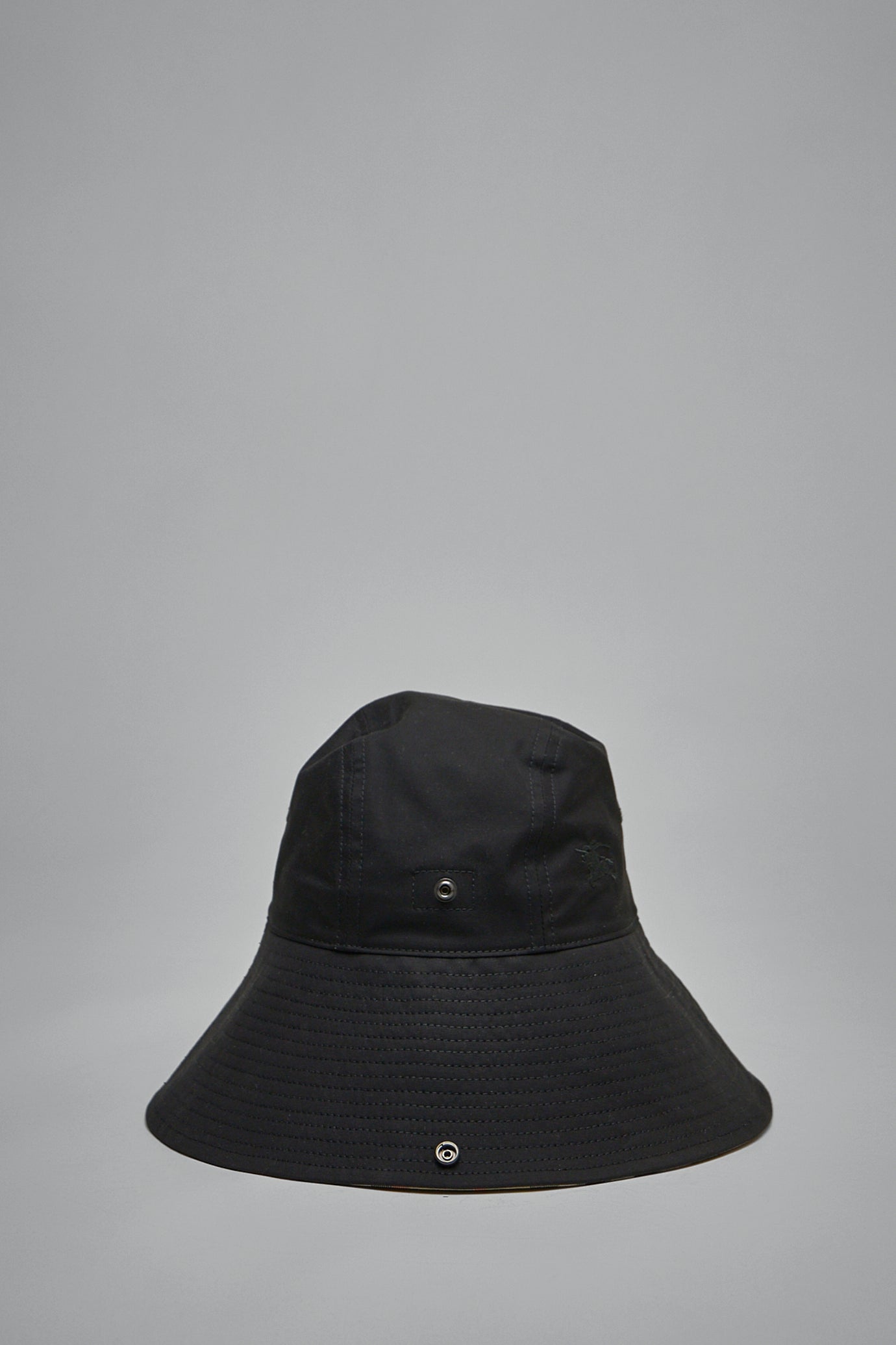 Check Brim Gabardine Hat