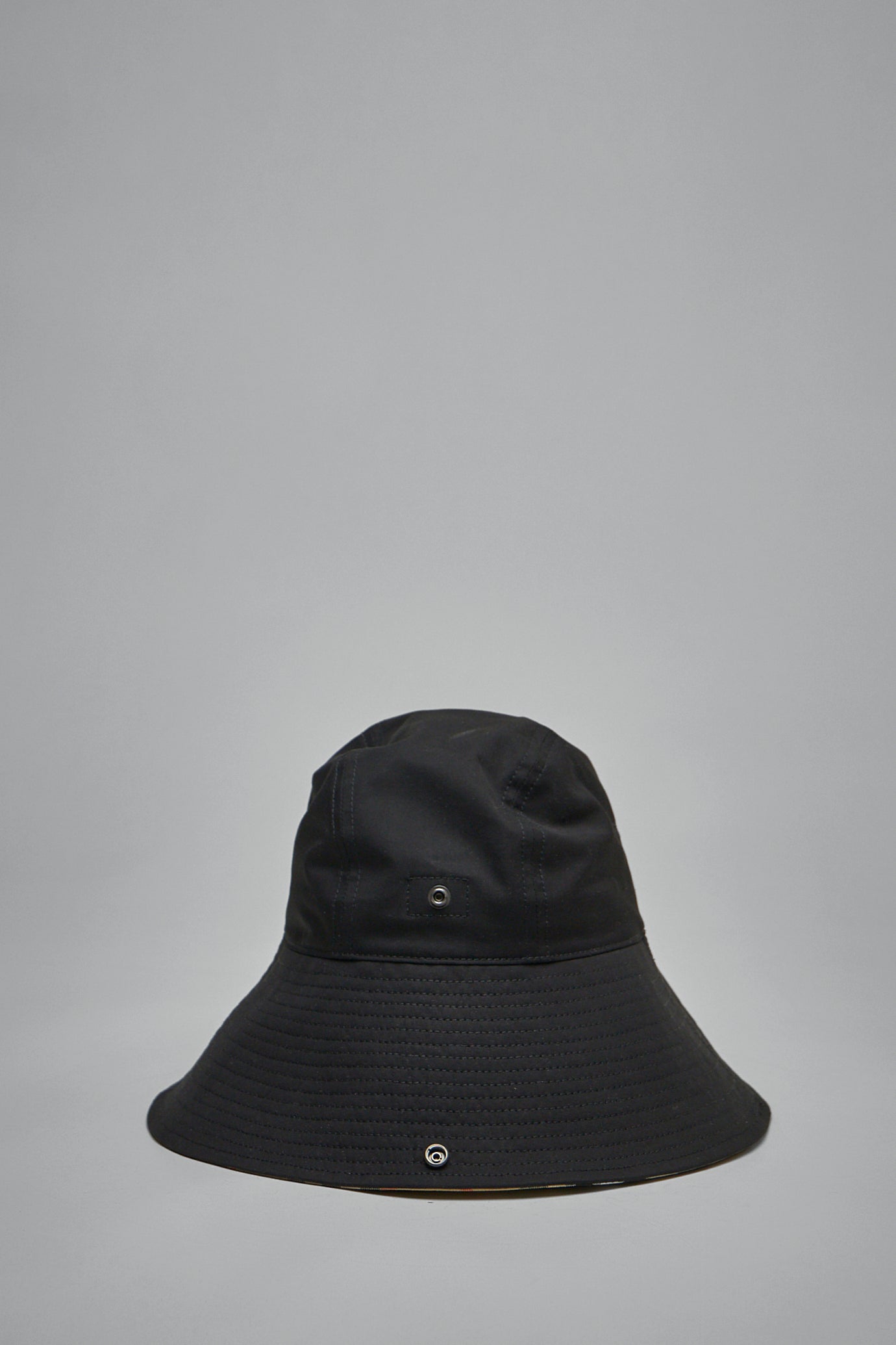 Check Brim Gabardine Hat