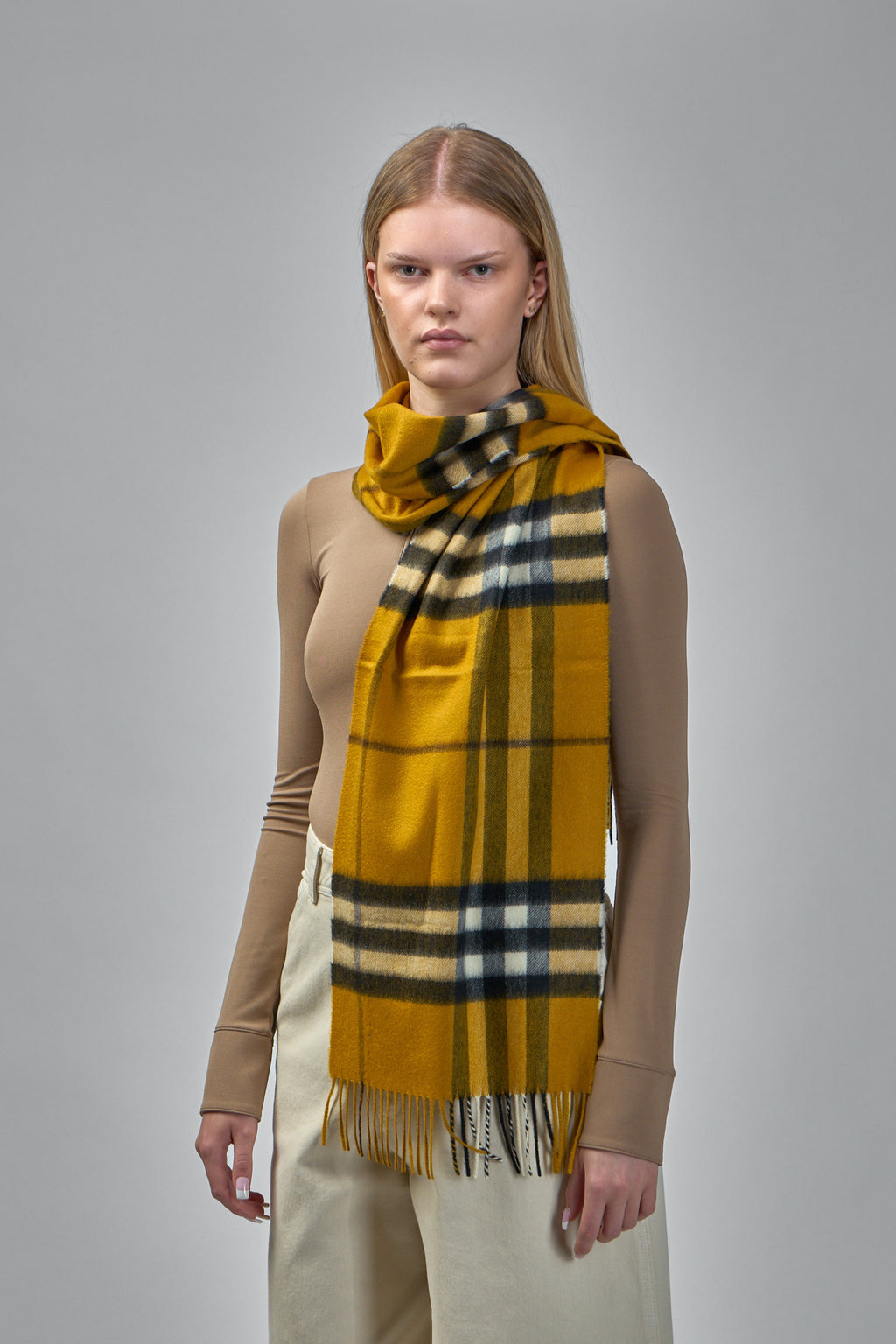 Embroidered Cashmere Scarf