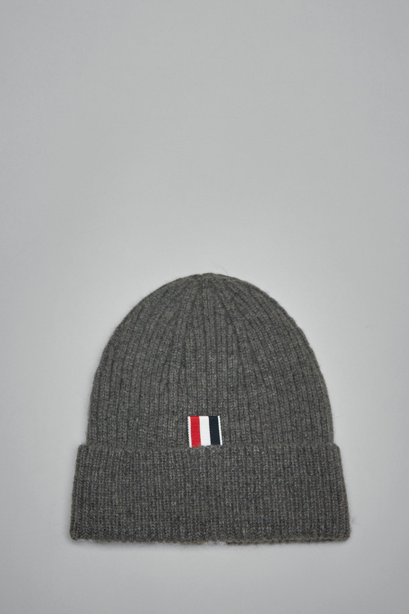 Rib Hat W/ 4 Bar Stripe In Cashmere
