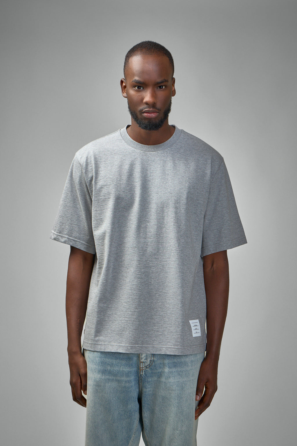 Oversized Short Sleeve Tee W/ RWB Knit Trim