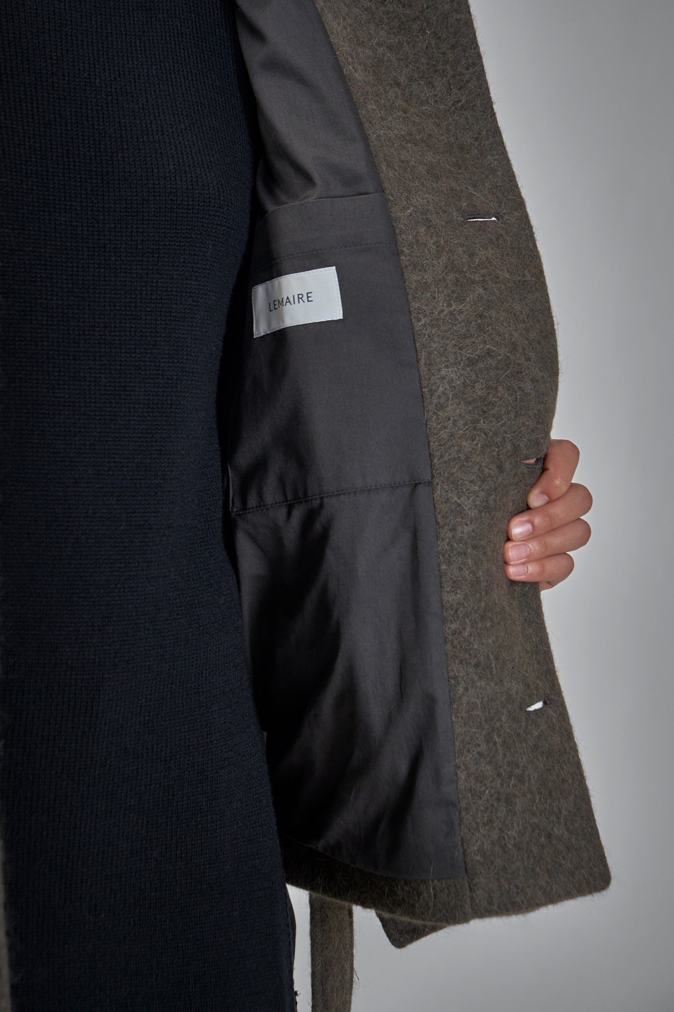 Short Asymmetrical Bathrobe Coat