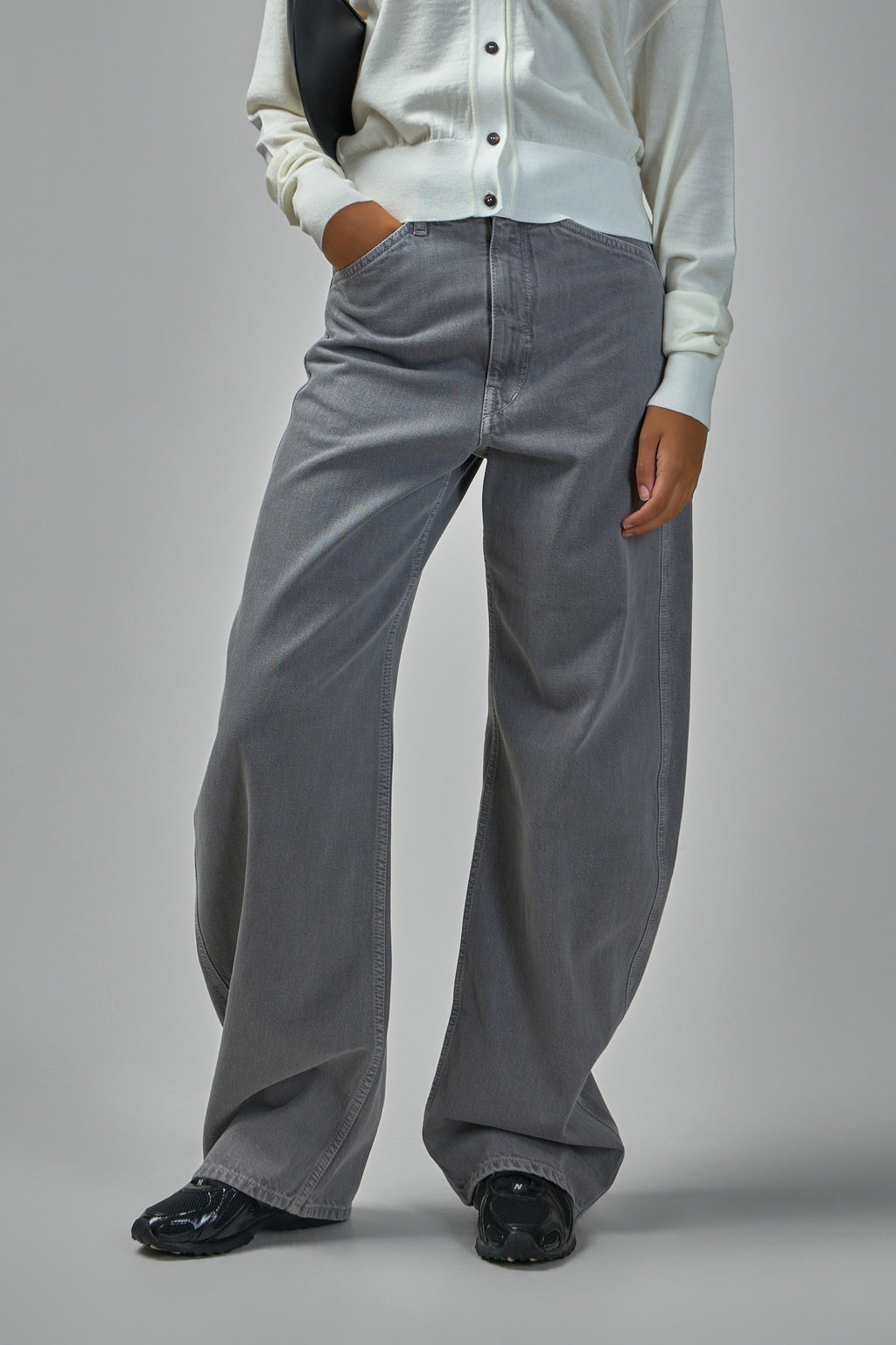 High Waisted Curved Pants