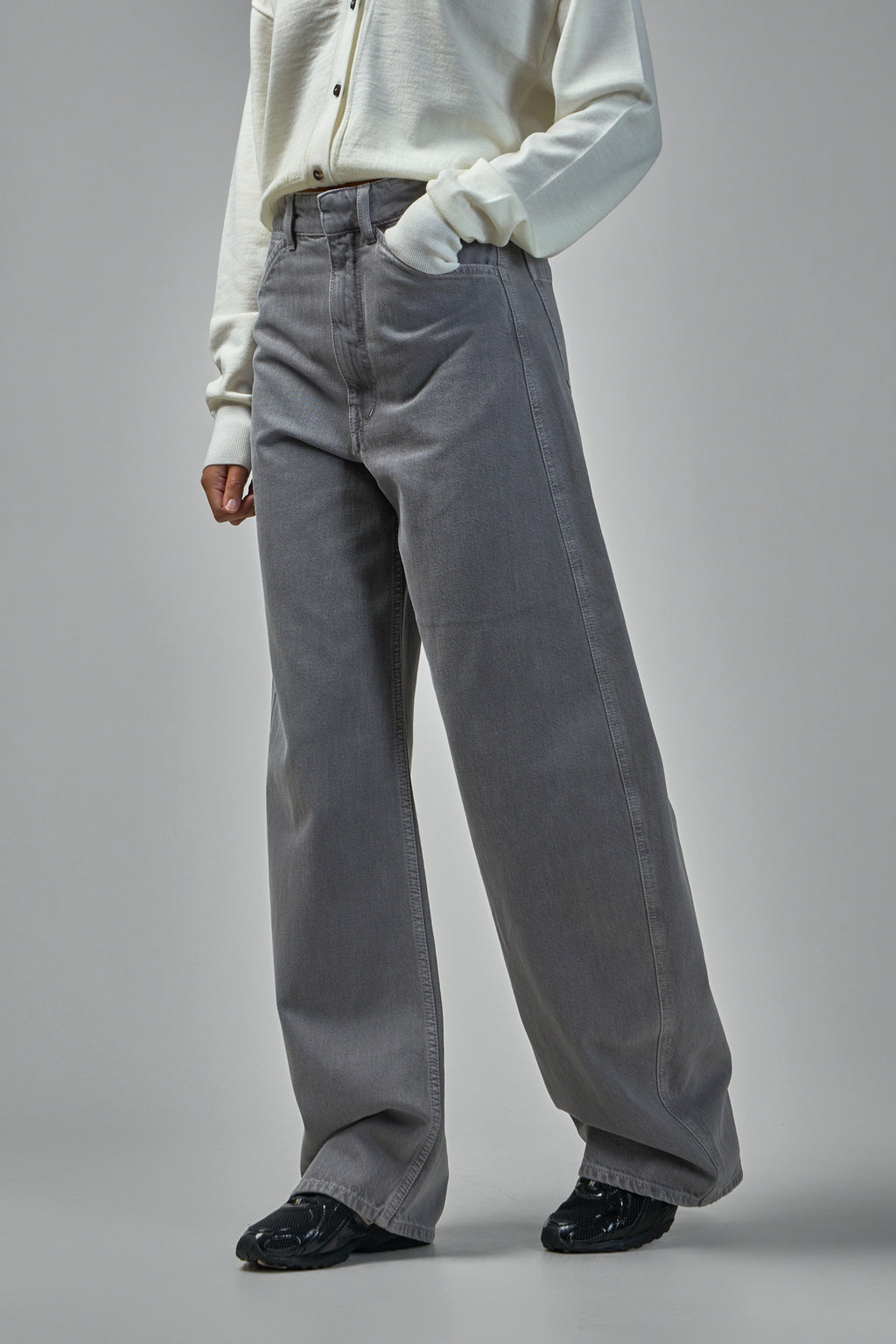 High Waisted Curved Pants