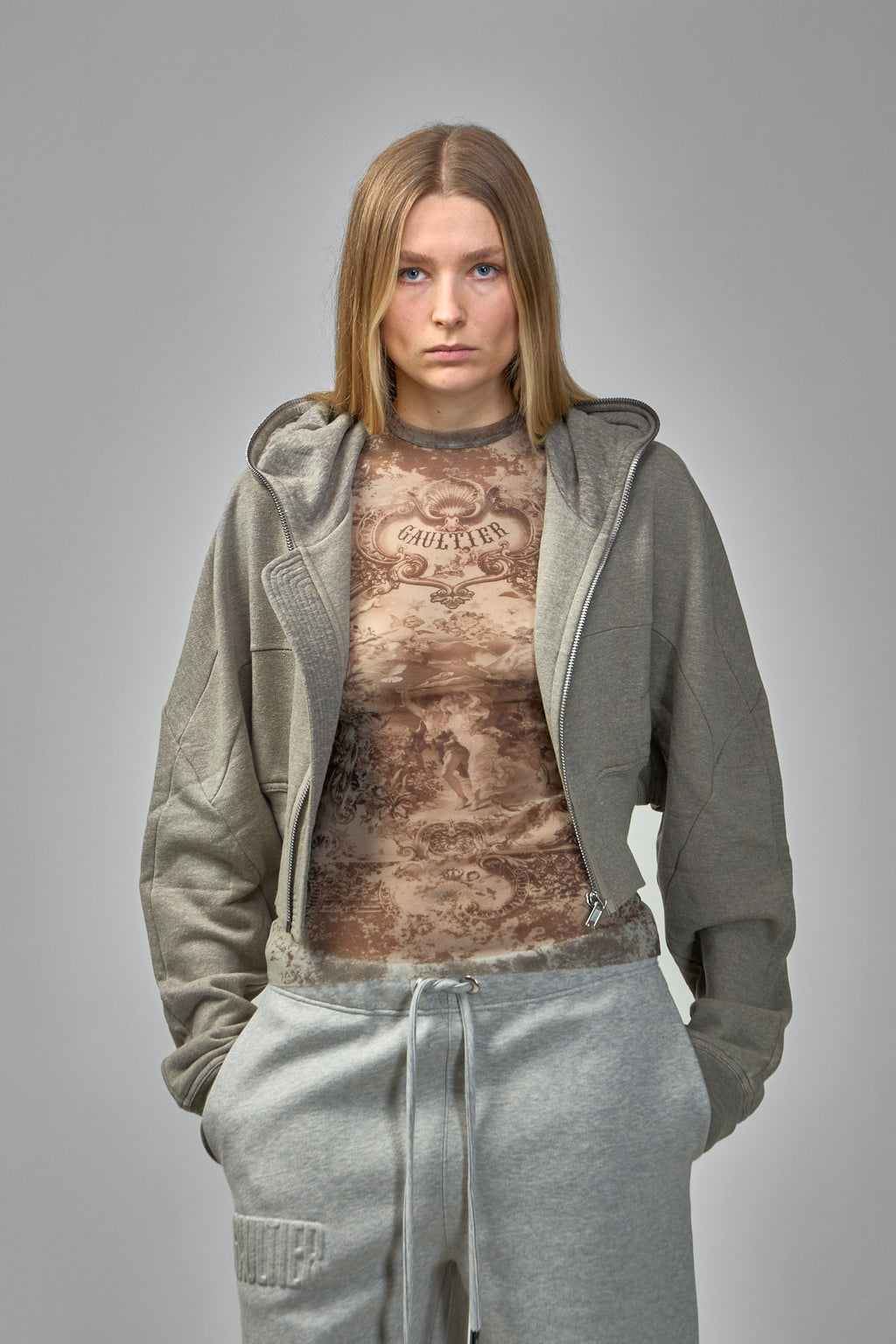 Mesh Printed Médaillon Tank Top