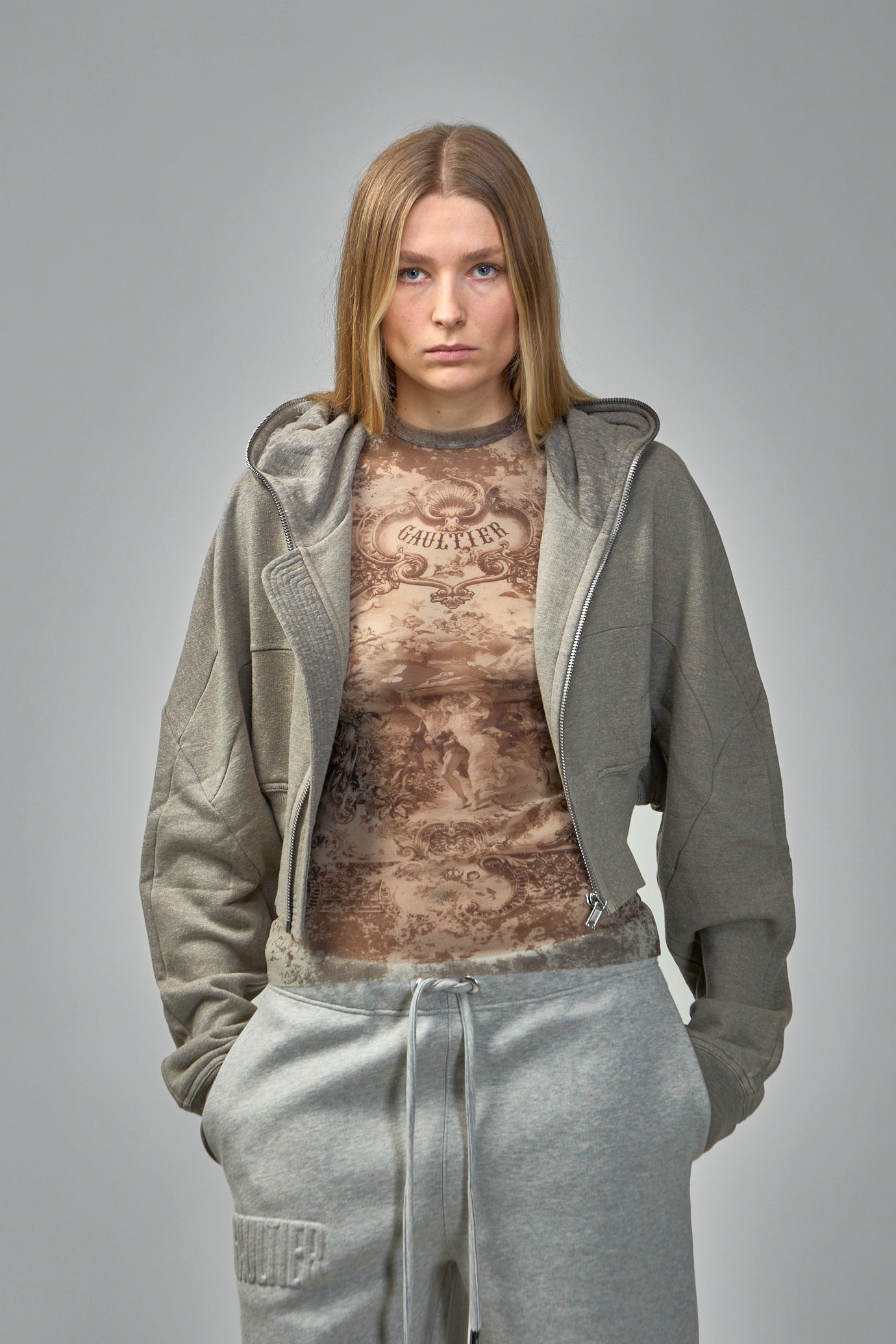 Mesh Printed Médaillon Tank Top