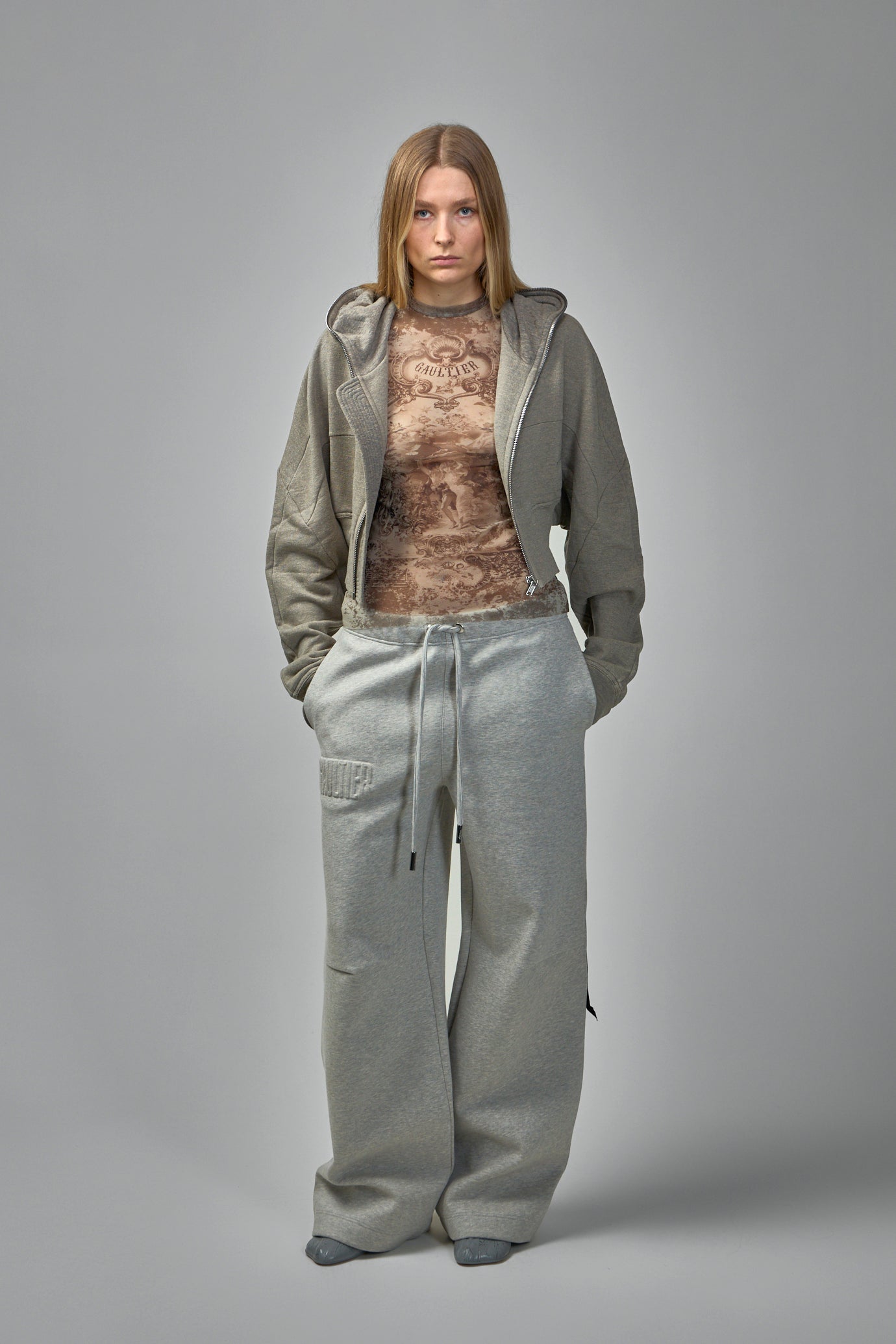 Mesh Printed Médaillon Tank Top