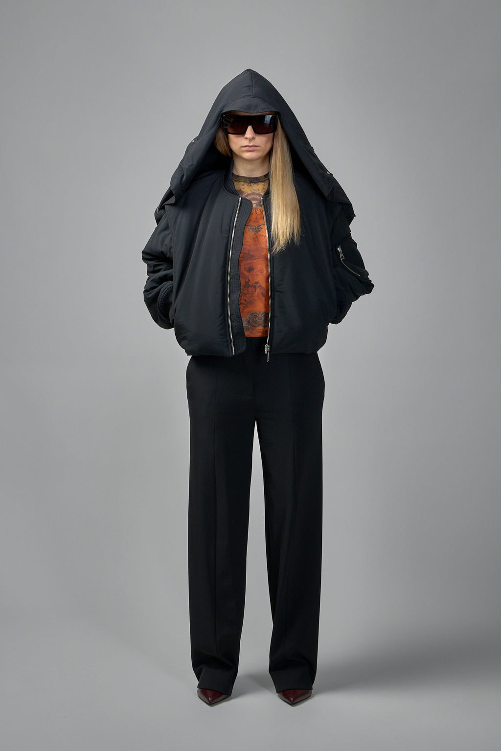 Hooded Bomber Jacket