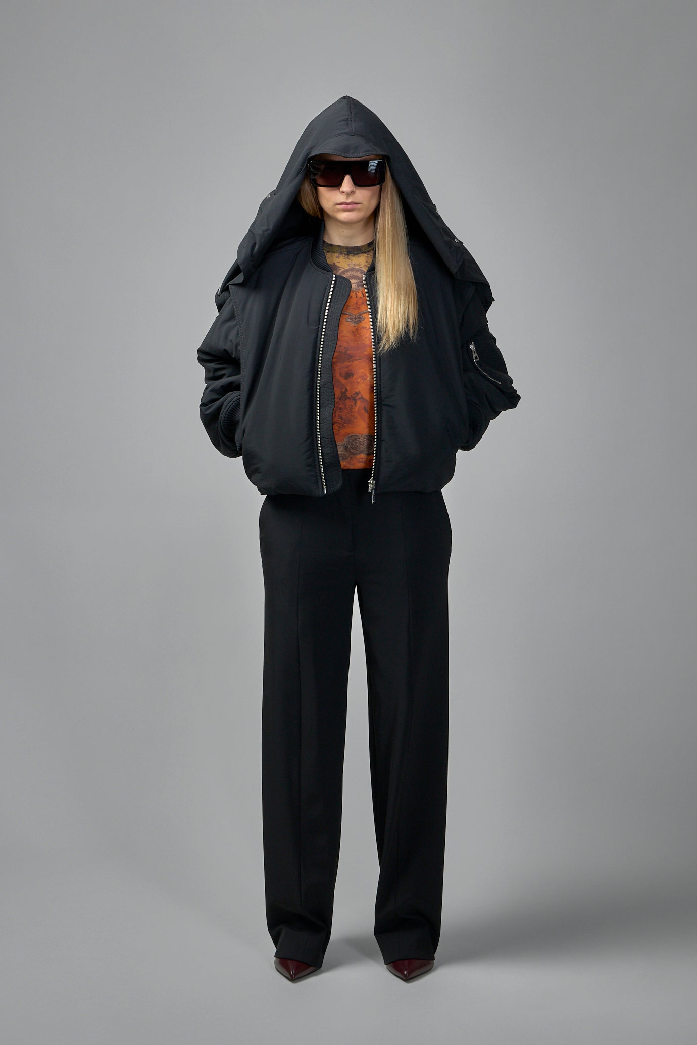 Hooded Bomber Jacket