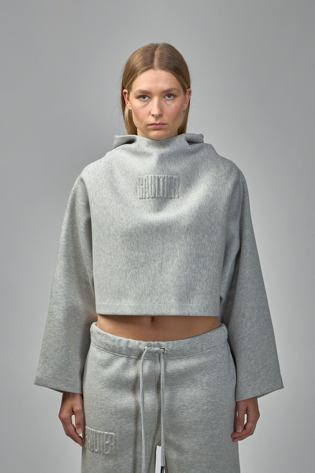 Embossed Gaultier Hooded Sweatshirt