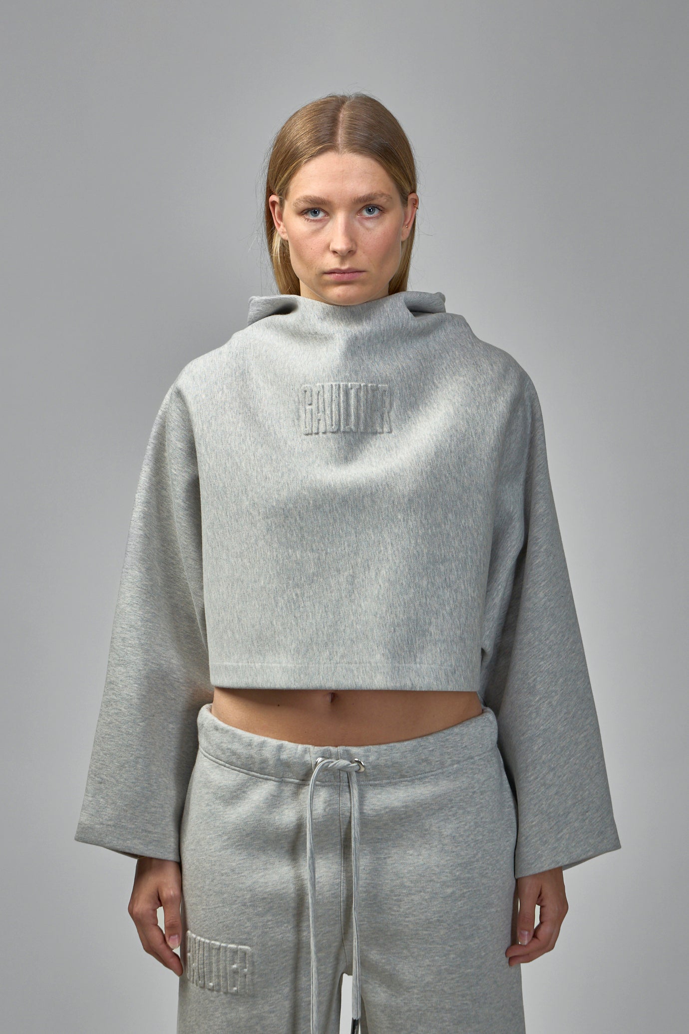Embossed Gaultier Hooded Sweatshirt